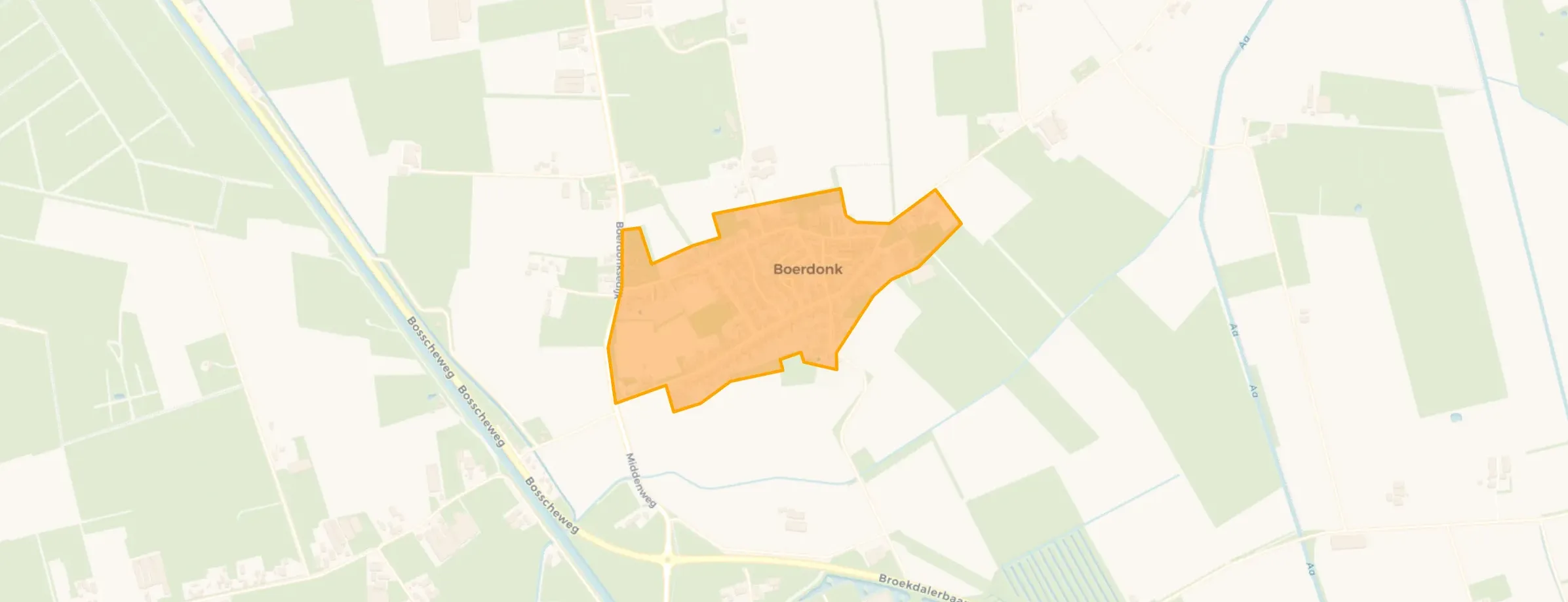 Kaart van Boerdonk
