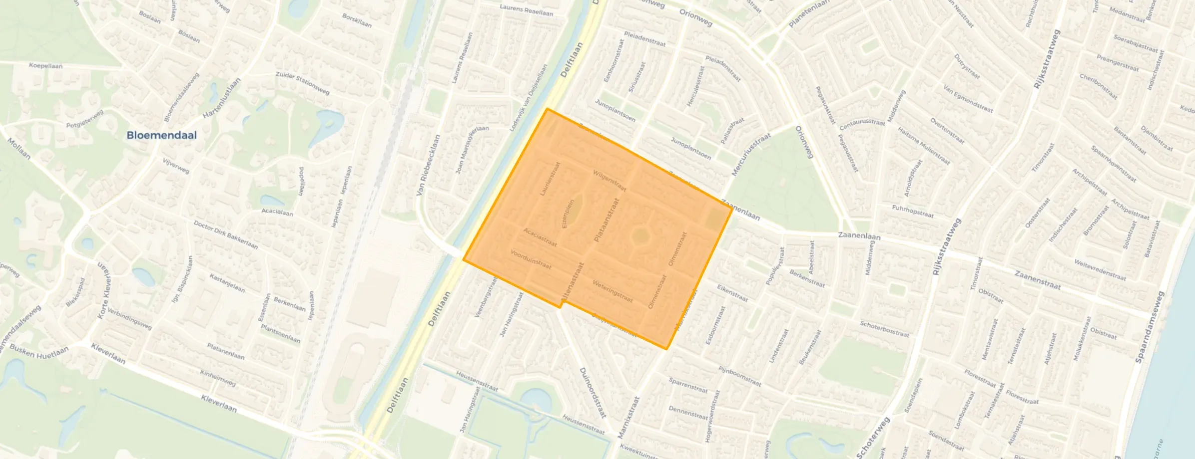Buurt Bomenbuurt-west, Haarlem