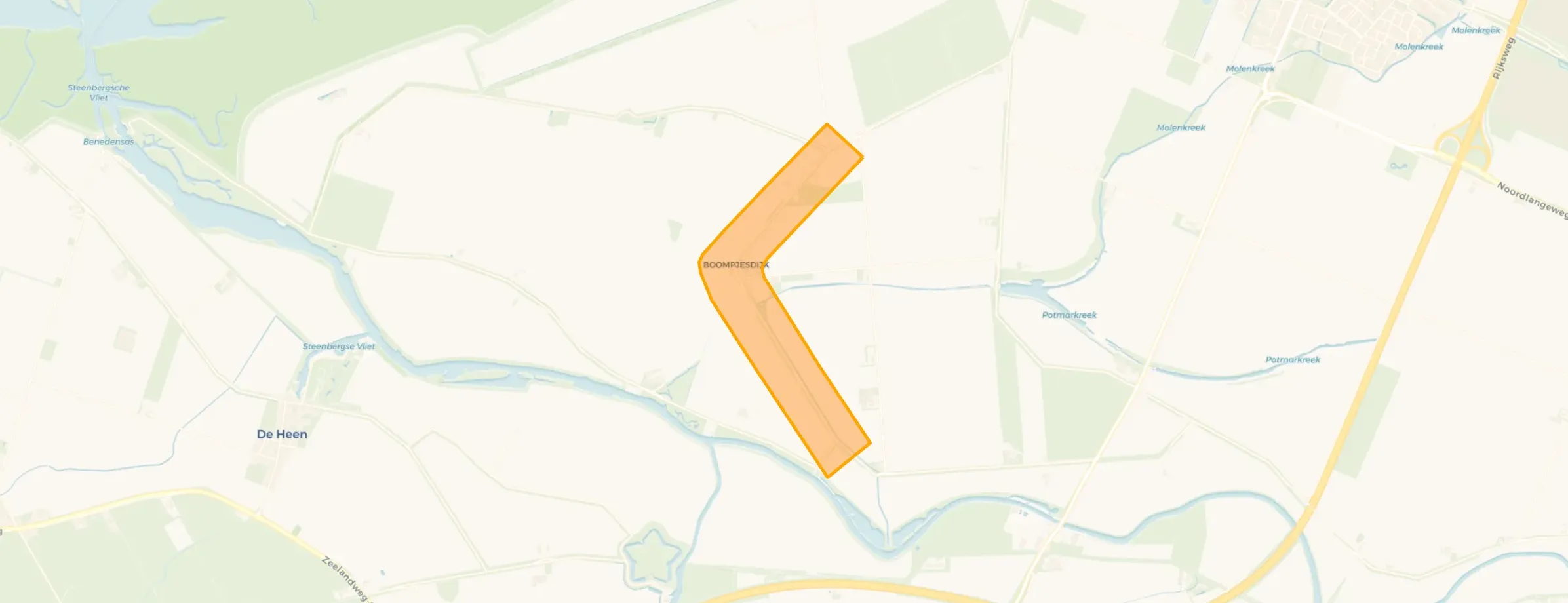 Kaart van Boompjesdijk