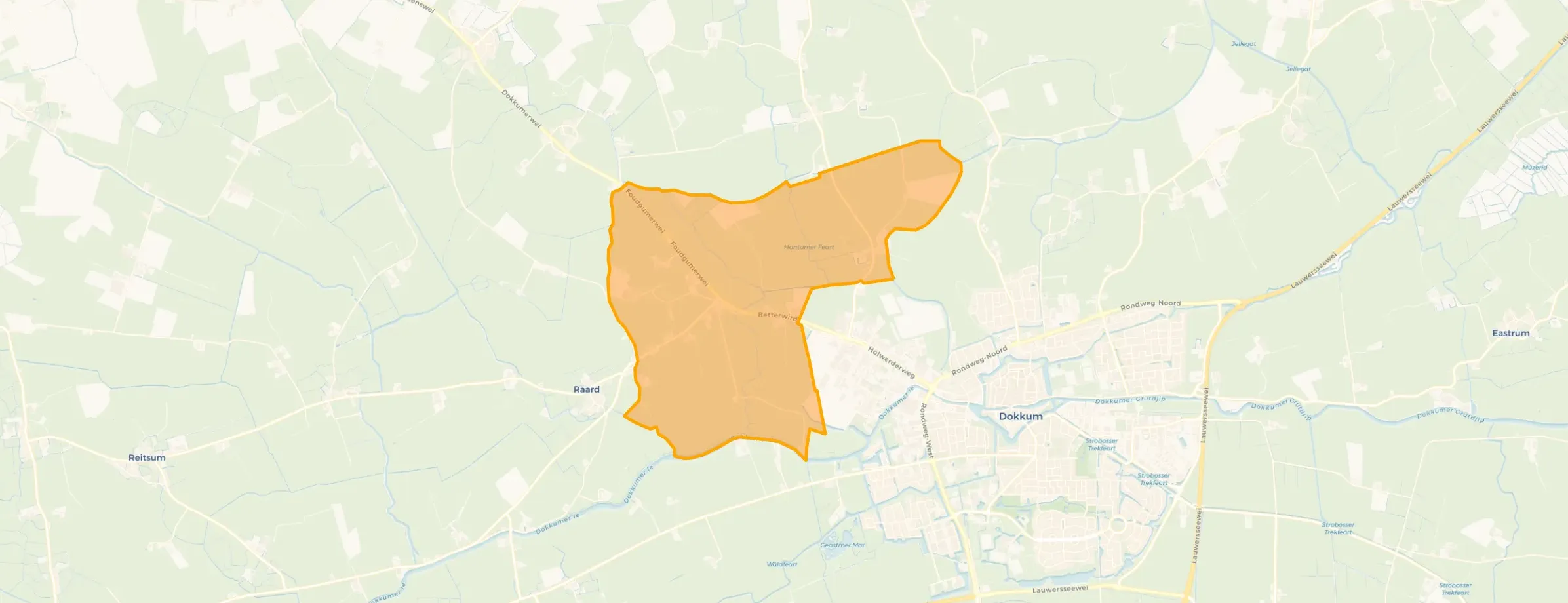 Kaart van Bornwird