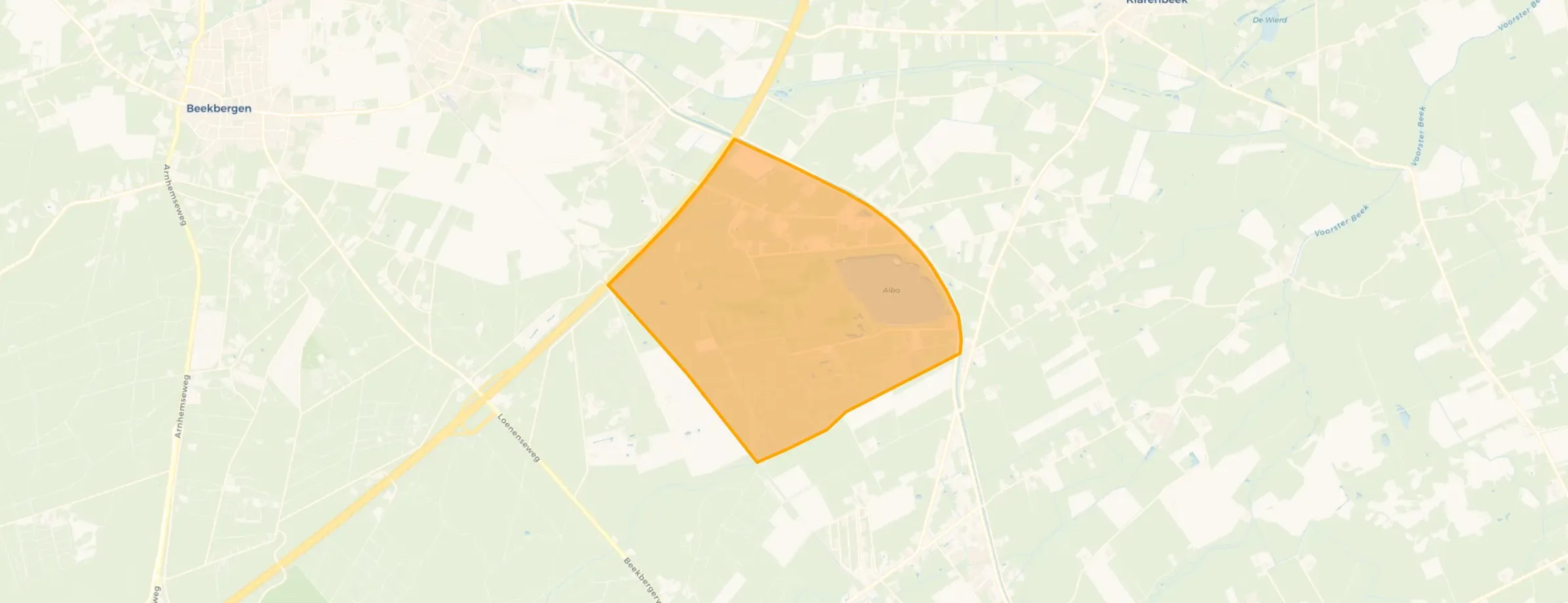 Kaart van Bosgebied Oosterhuizen