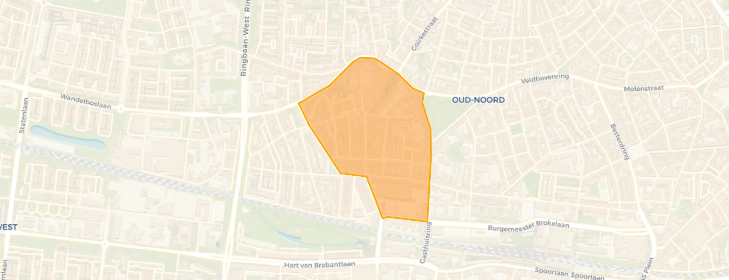 Buurt Bouwmeestersbuurt Noord, Tilburg