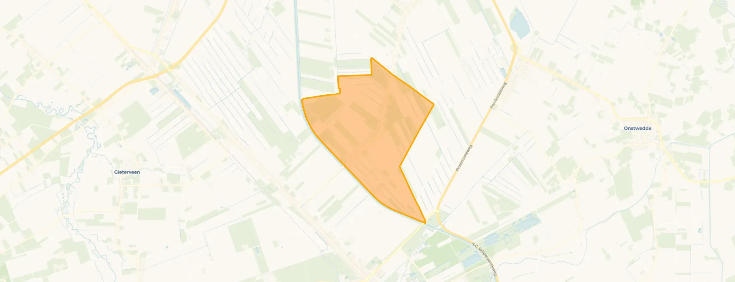 Kaart van Boven-Pekela