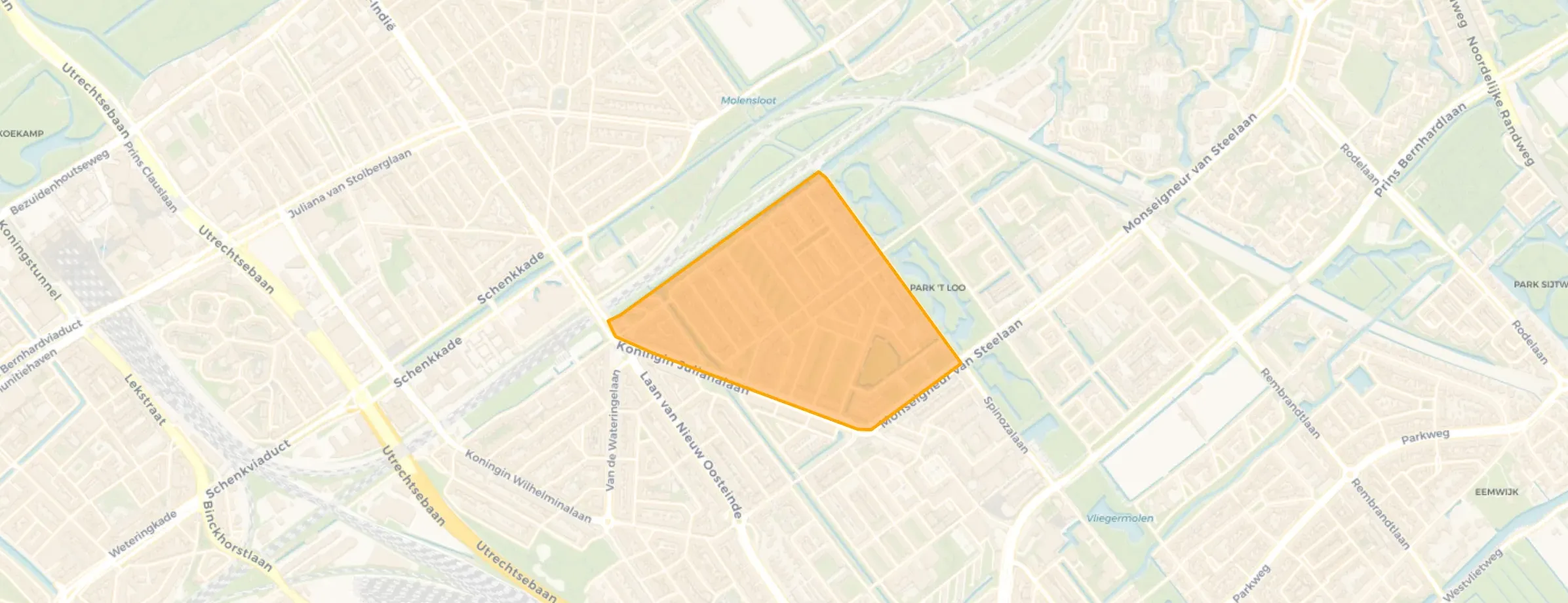 Buurt Bovenveen midden, Voorburg