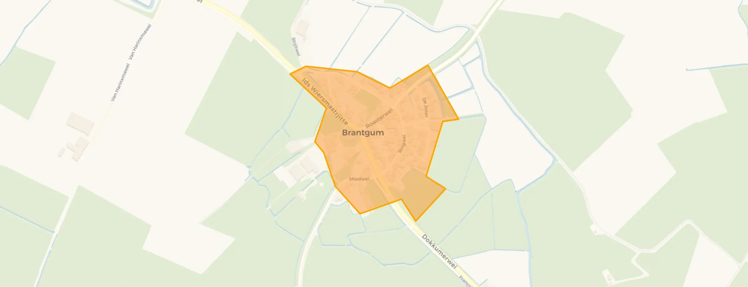 Kaart van Brantgum