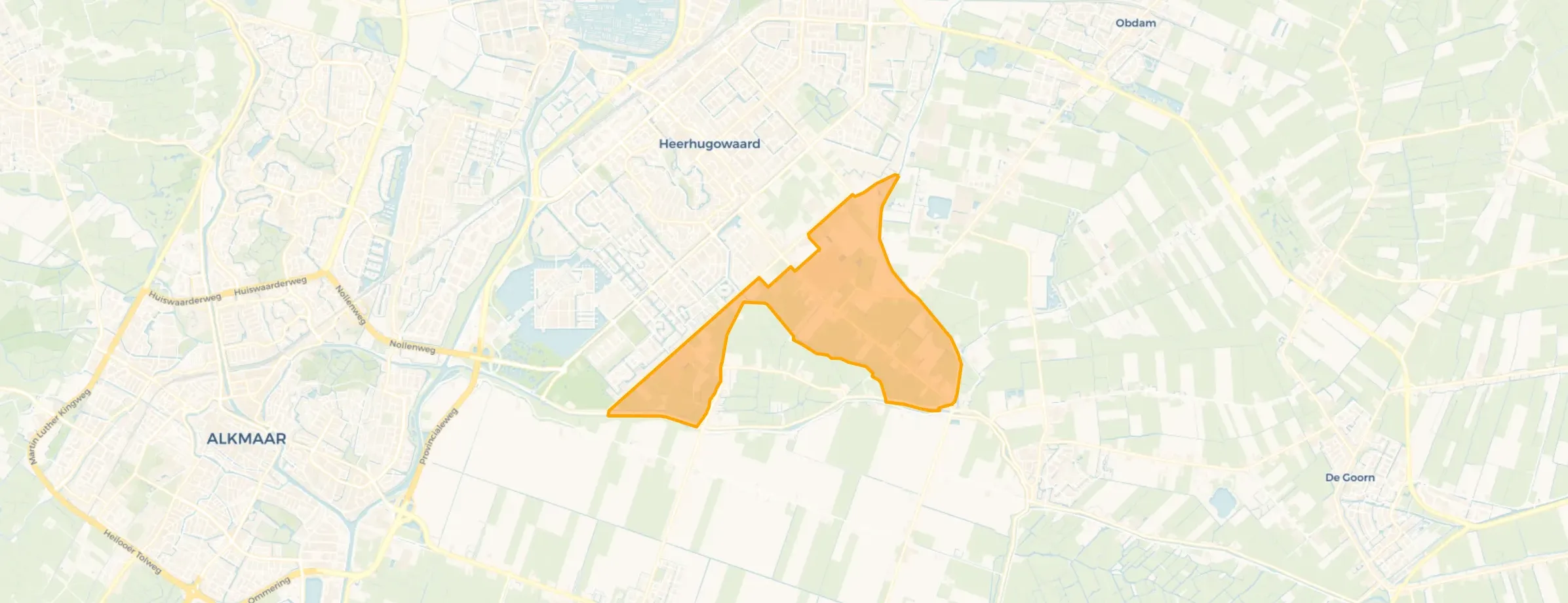 Kaart van Buitengebied ’t Kruis