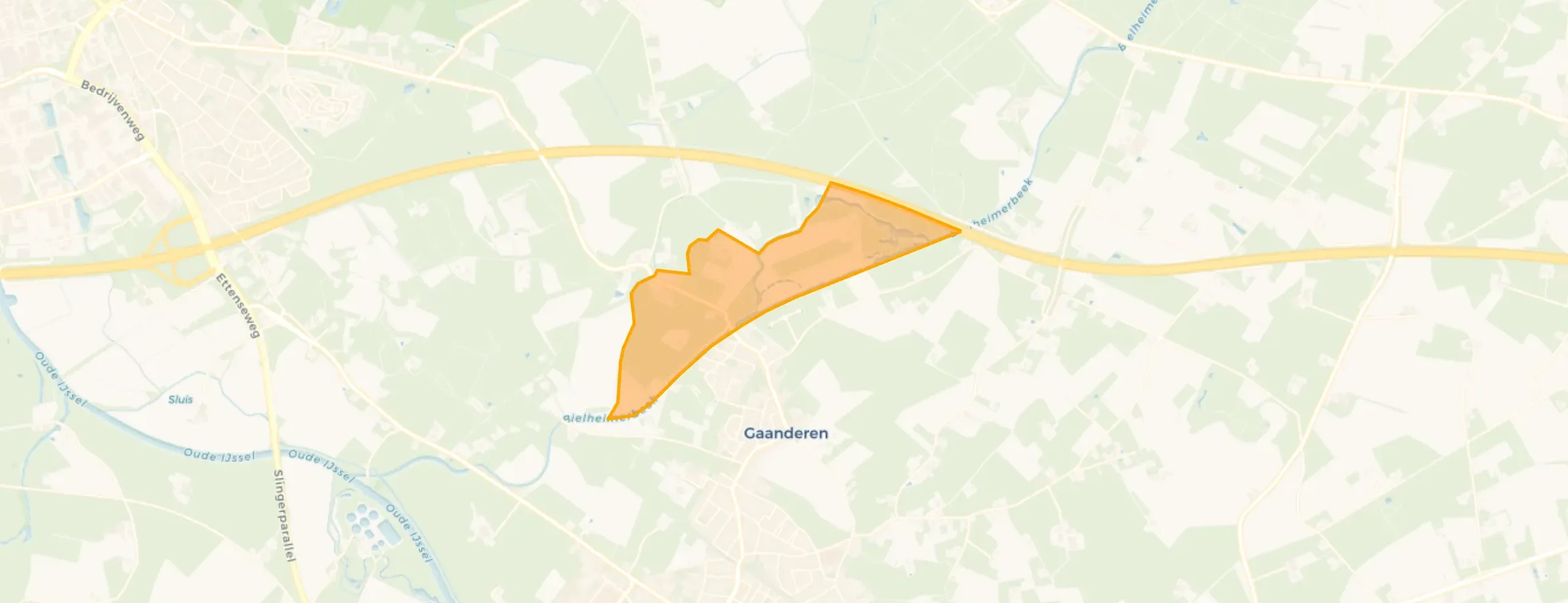 Kaart van Buitengebied - ’t Klooster