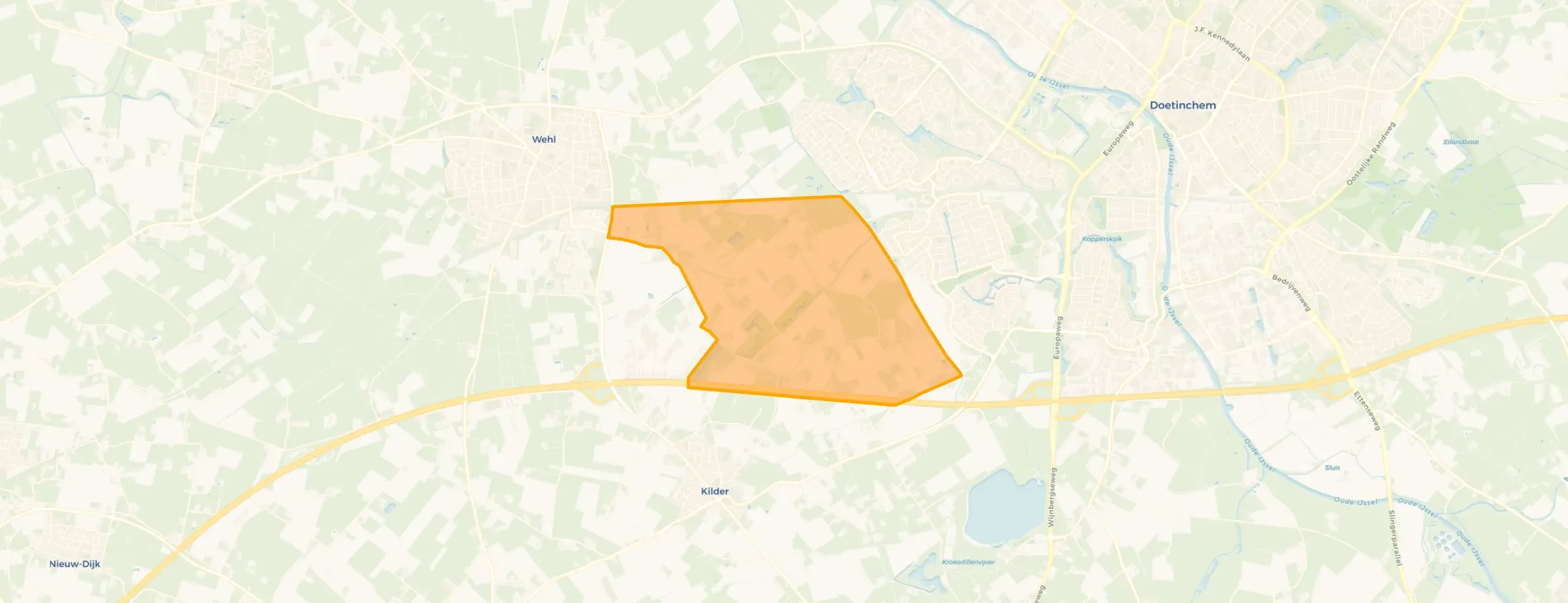 Kaart van Buitengebied - Het Broek