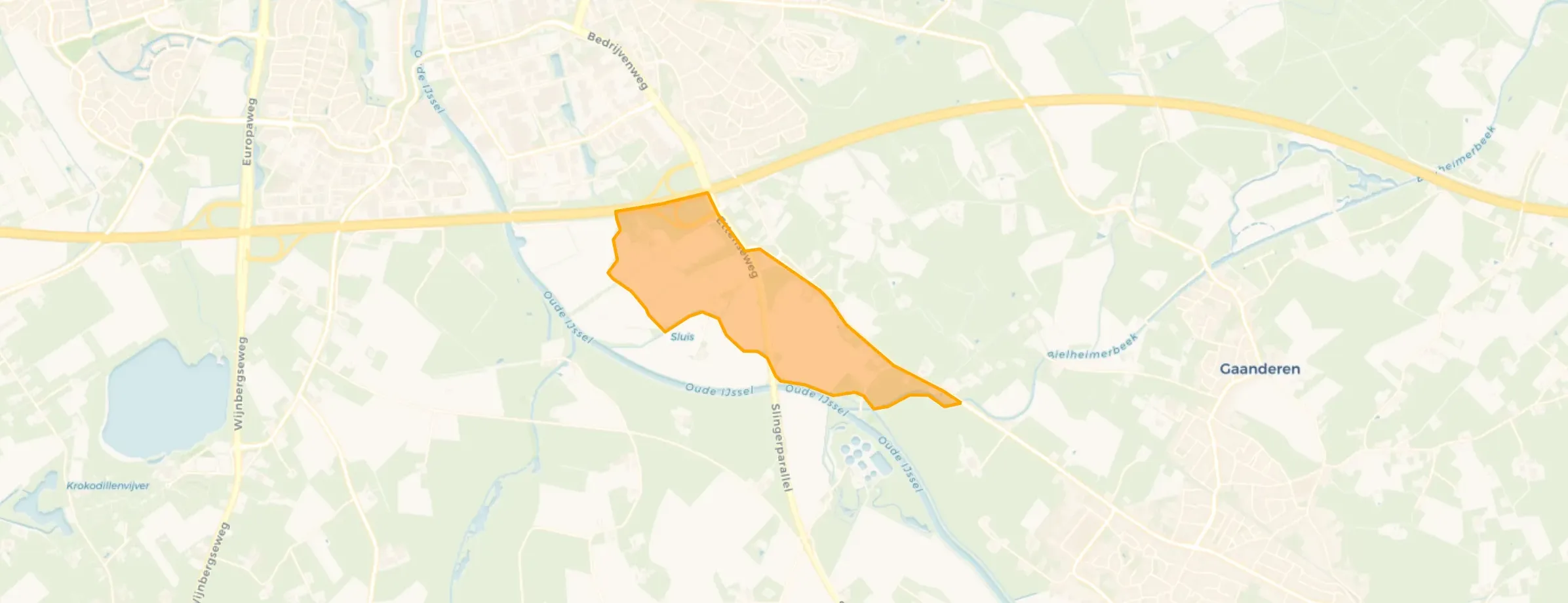Kaart van Buitengebied - Kemnaderallee