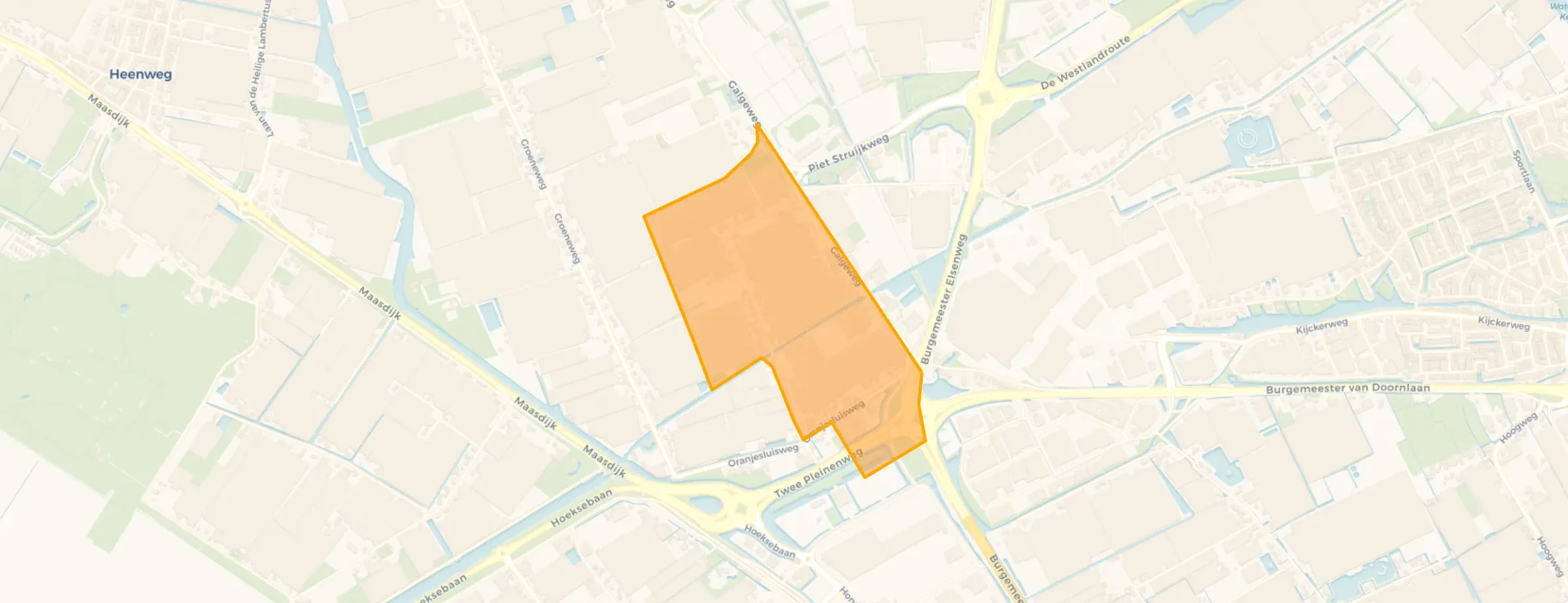 Kaart van Buitengebied 3 Naaldwijk