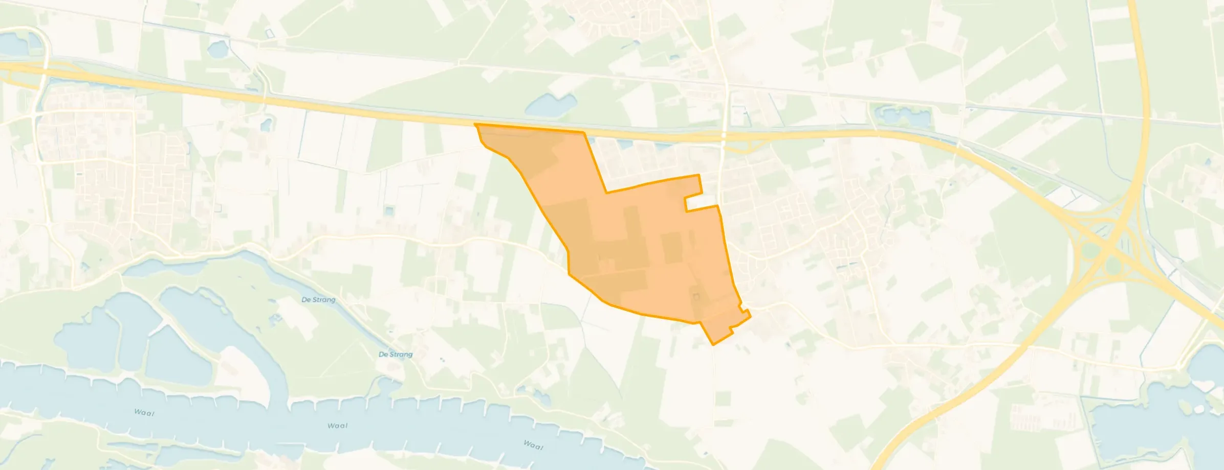 Kaart van Buitengebied Andelst