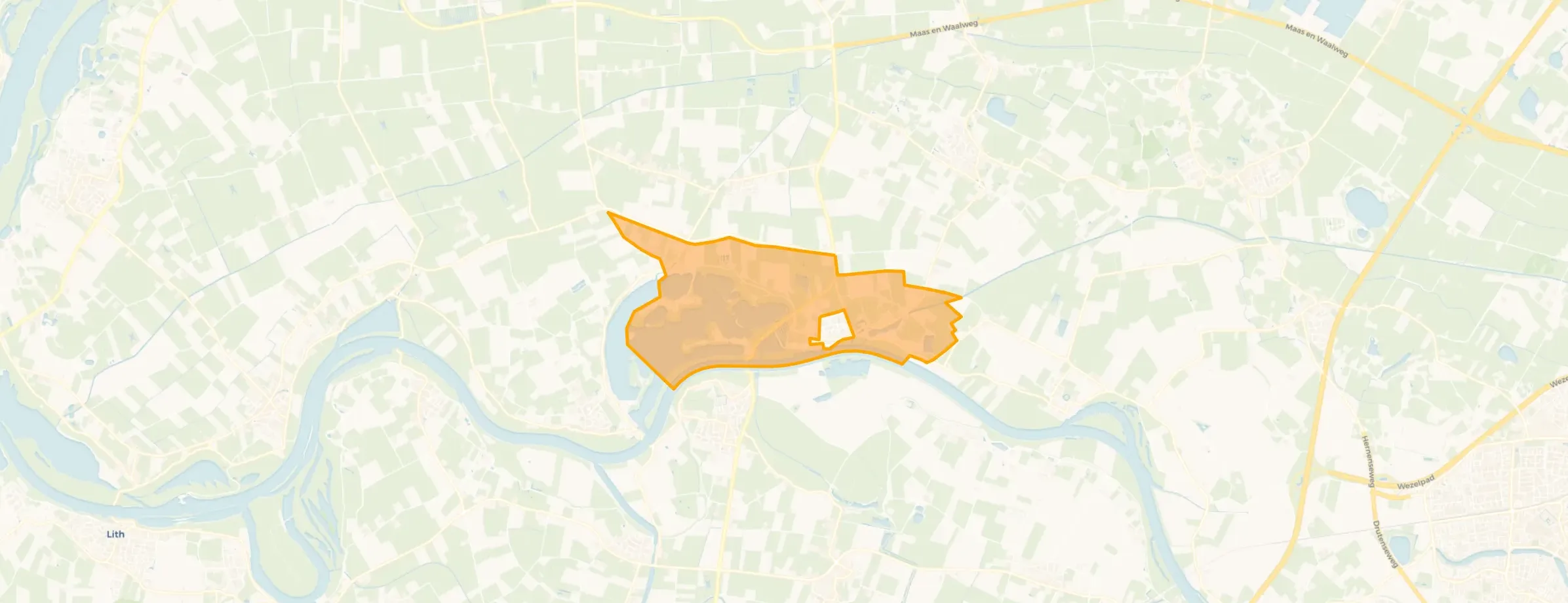 Kaart van Buitengebied Appeltern
