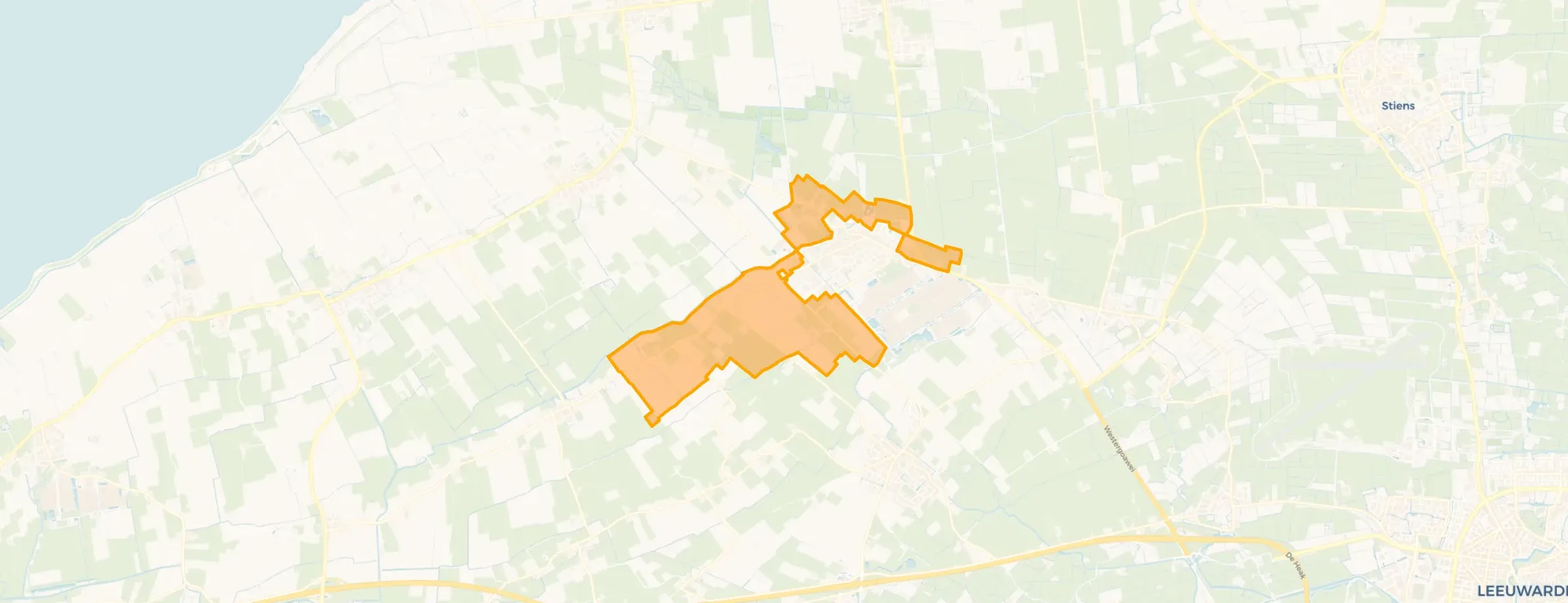 Kaart van Buitengebied Berltsum