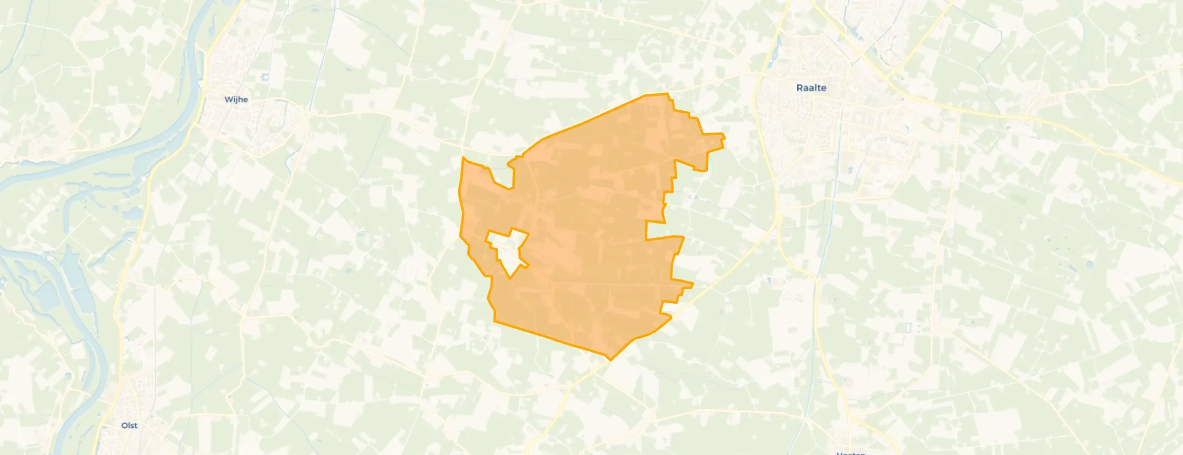 Kaart van Buitengebied Broekland