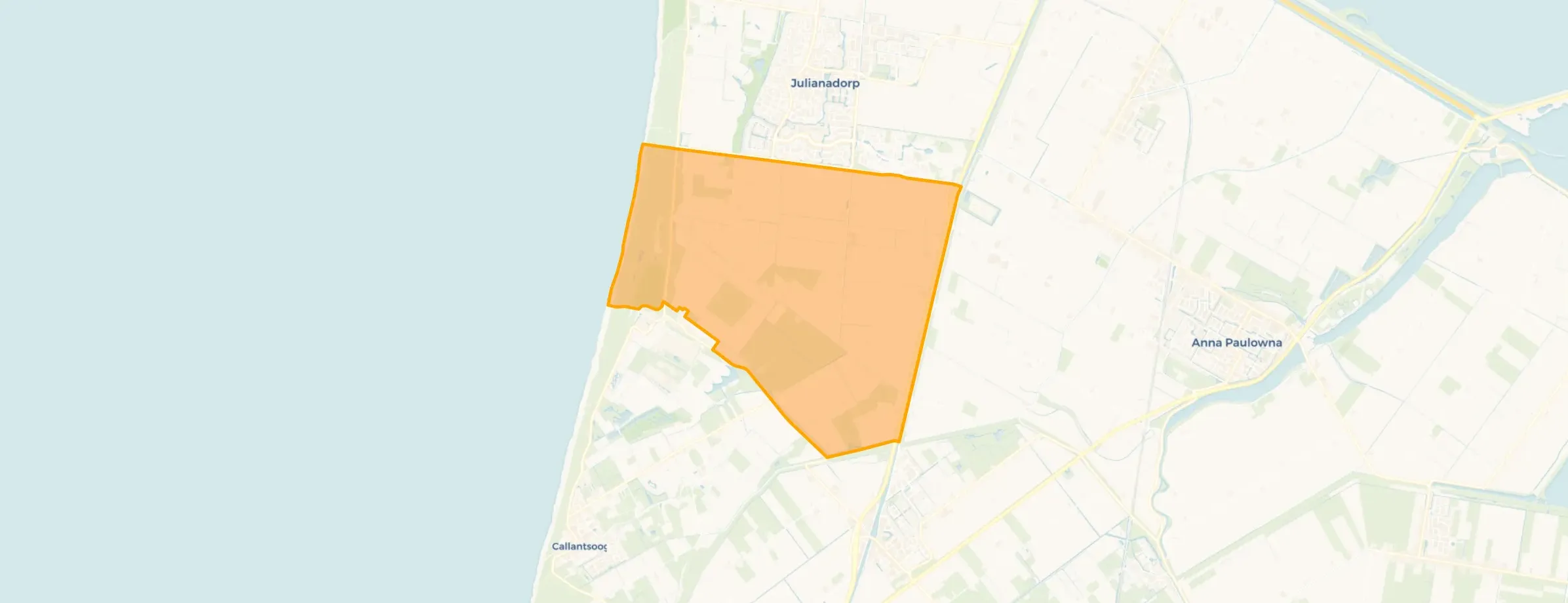 Kaart van Buitengebied Callantsoog-Noord