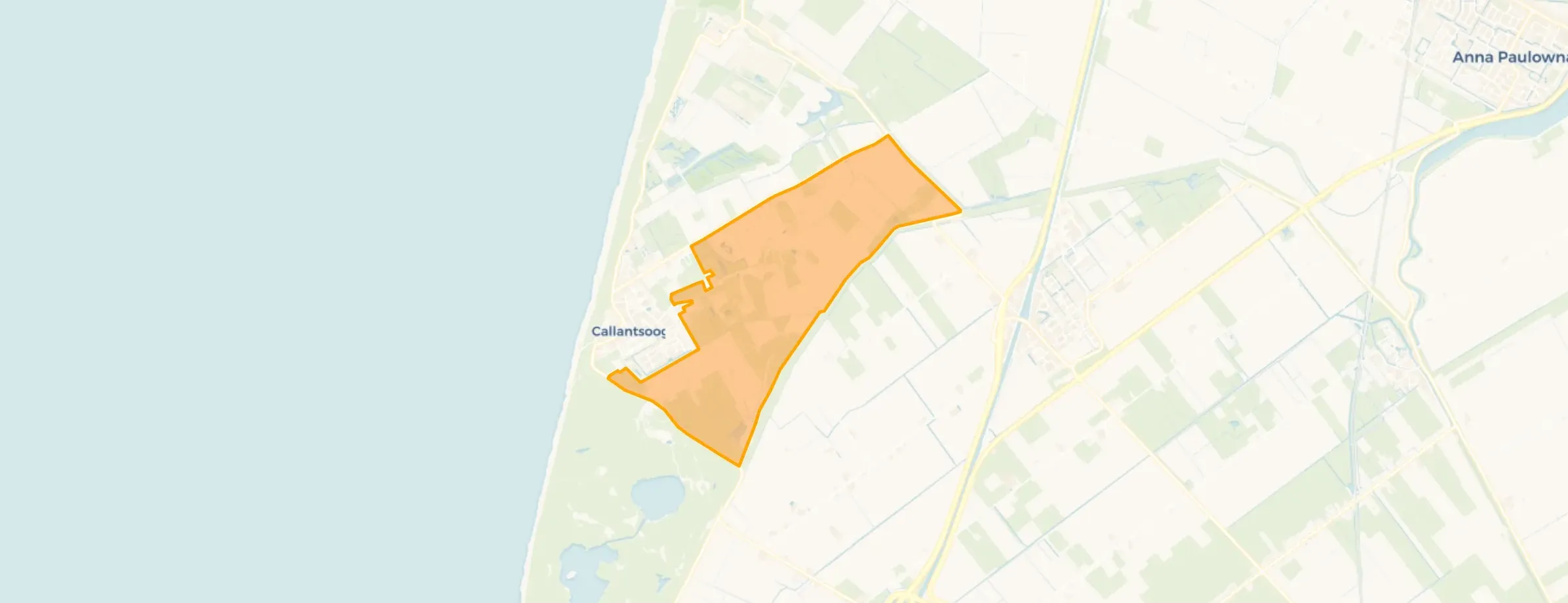 Kaart van Buitengebied Callantsoog-Oost