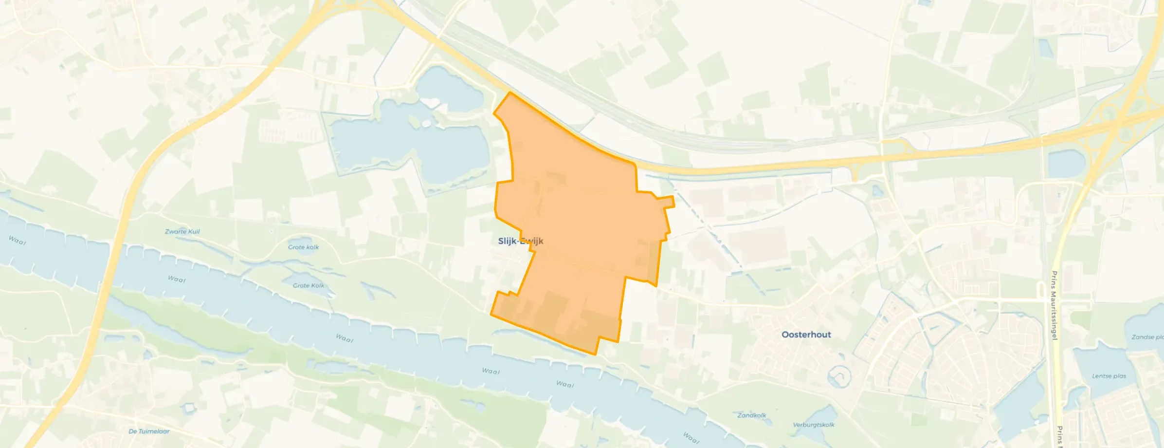 Kaart van Buitengebied de Danenberg