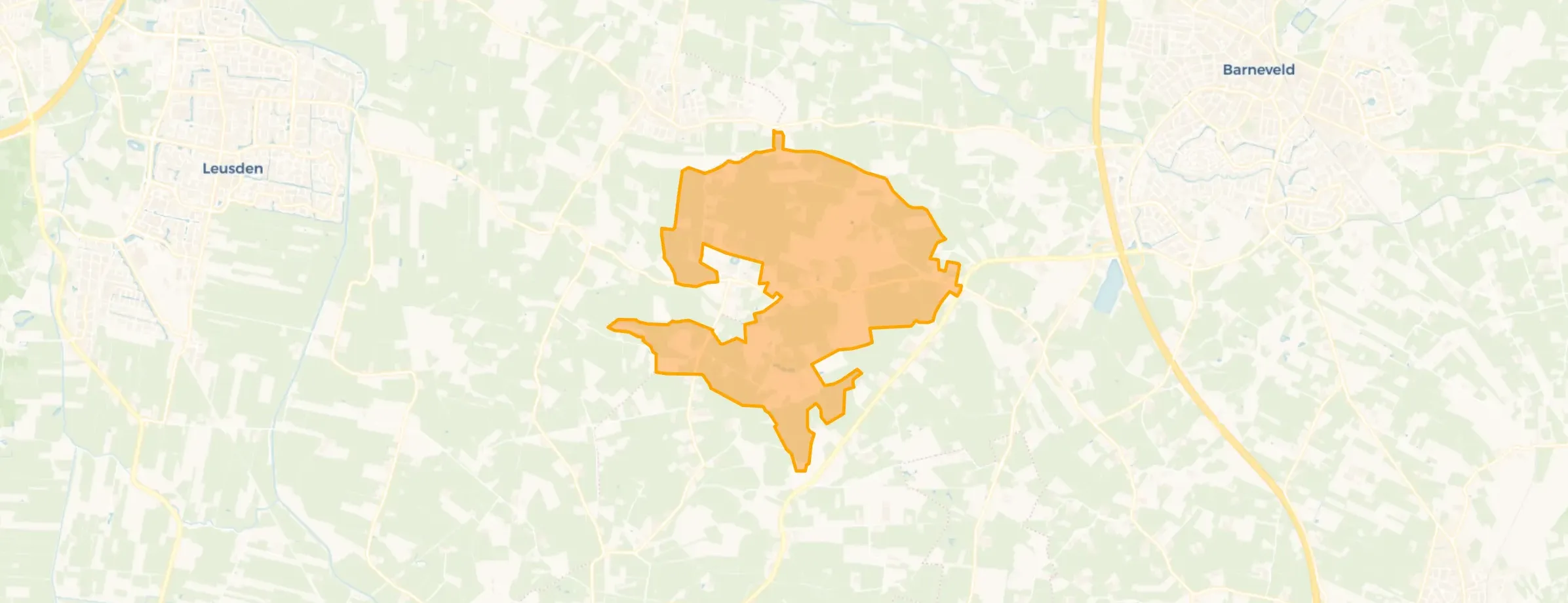 Kaart van Buitengebied De Glind