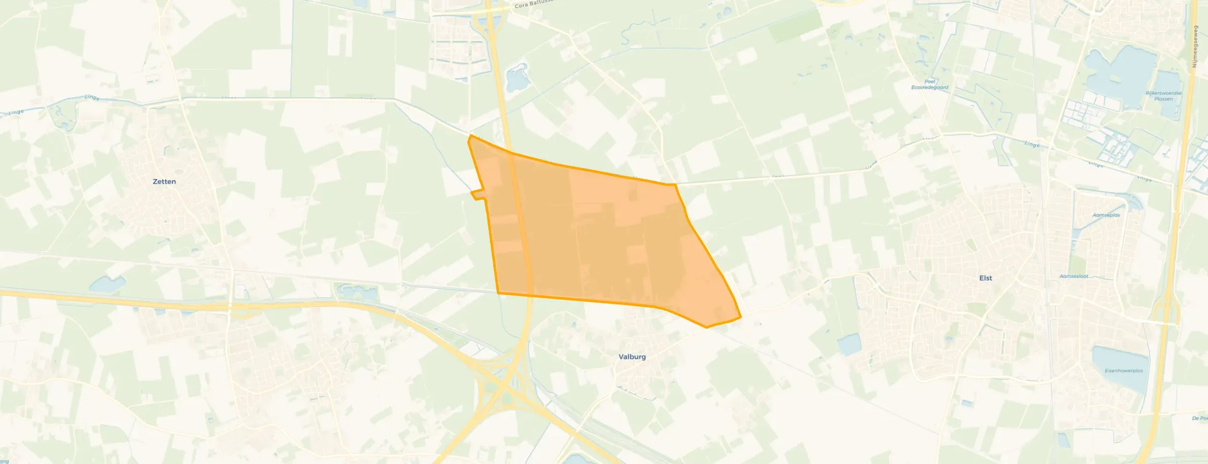 Kaart van Buitengebied De Meilanden