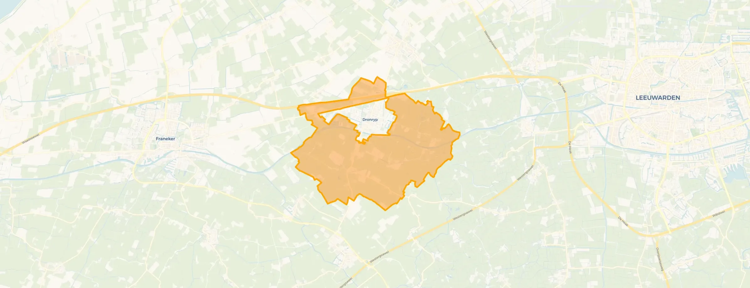 Kaart van Buitengebied Dronryp