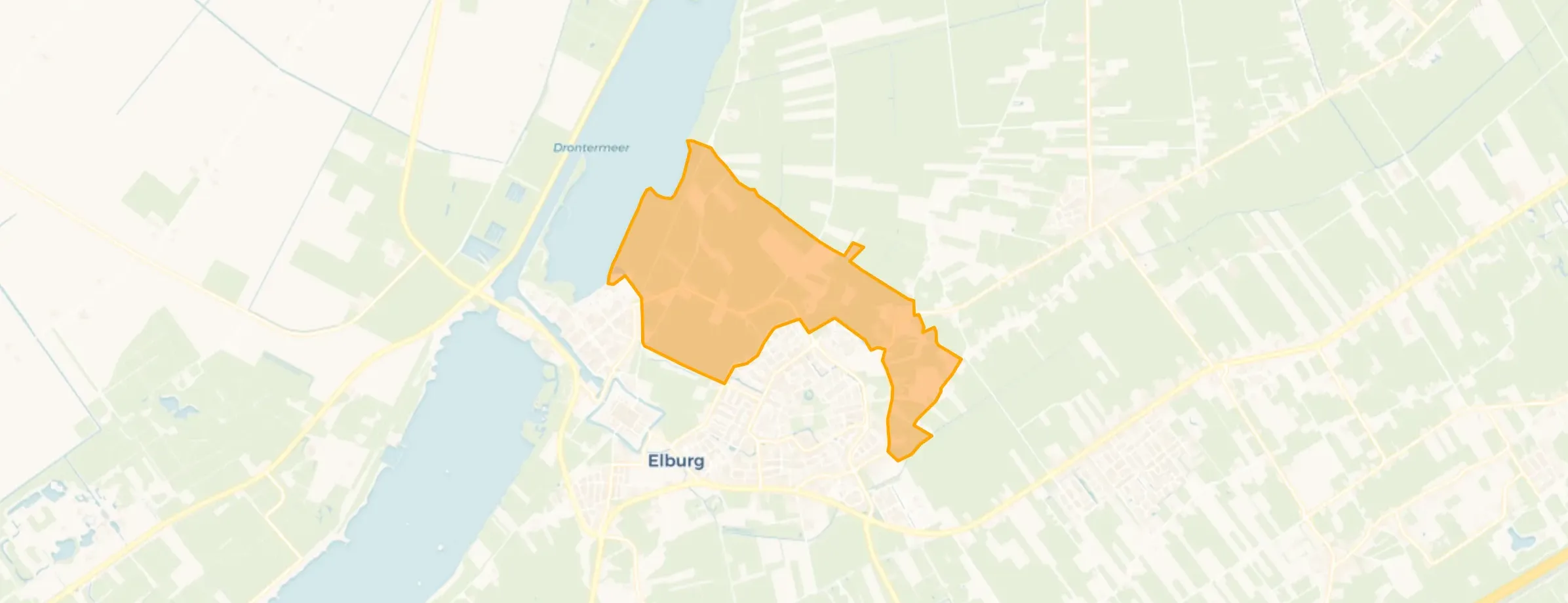 Kaart van Buitengebied Elburg Noord