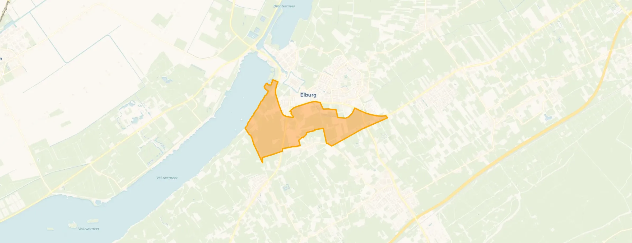 Kaart van Buitengebied Elburg Zuid
