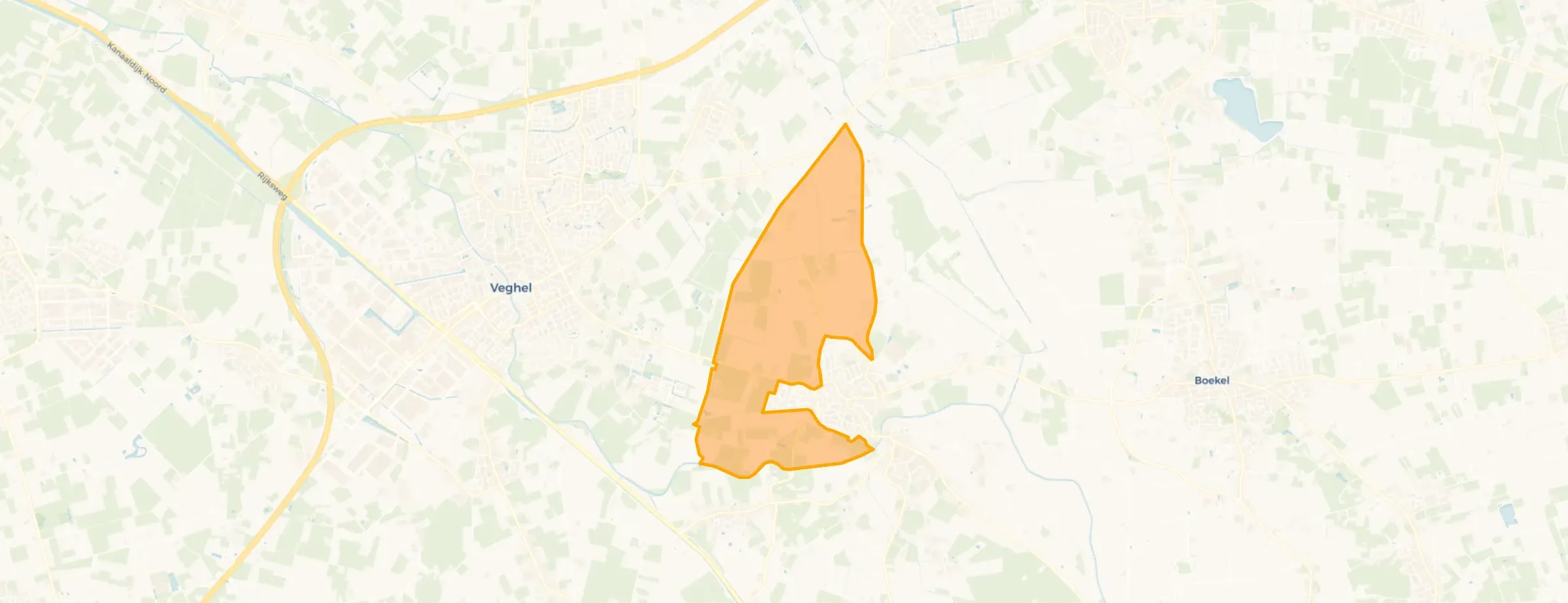 Kaart van Buitengebied Erp