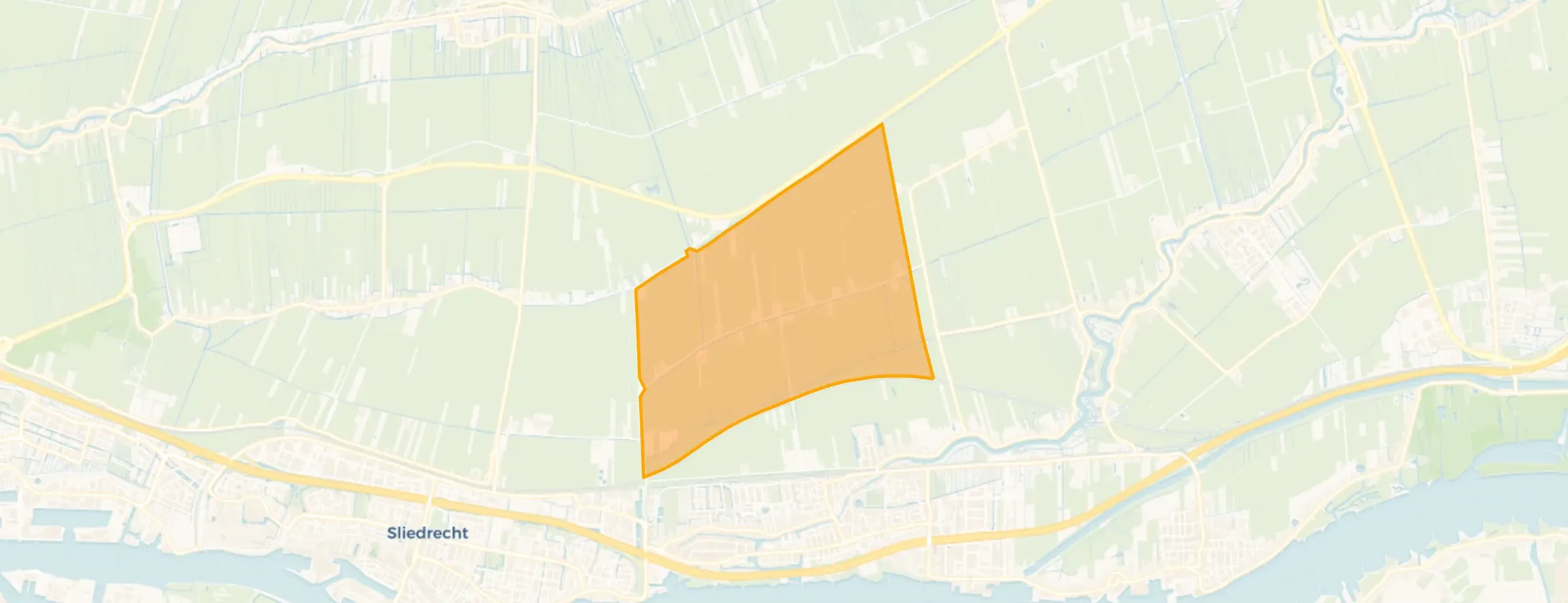 Kaart van Buitengebied Giessendam