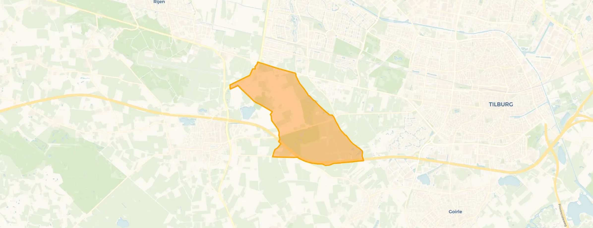 Kaart van Buitengebied Gilzerbaan West