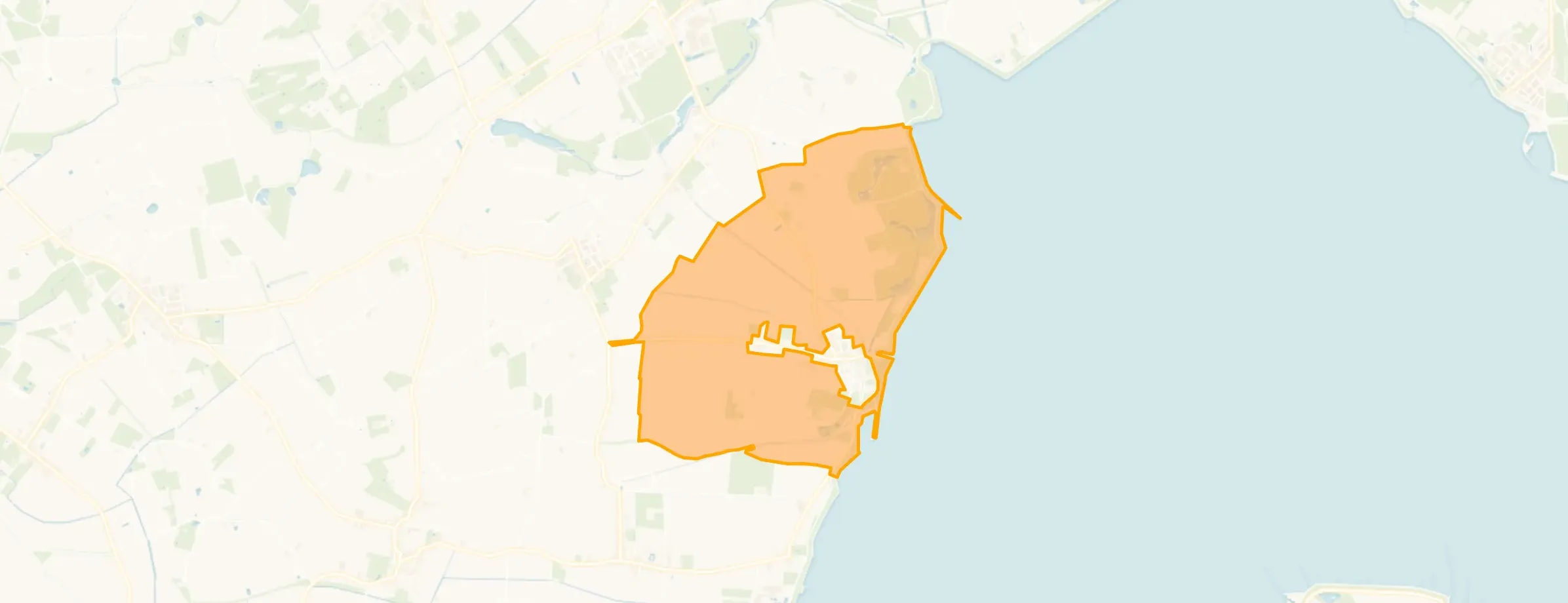 Kaart van Buitengebied Hoedekenskerke