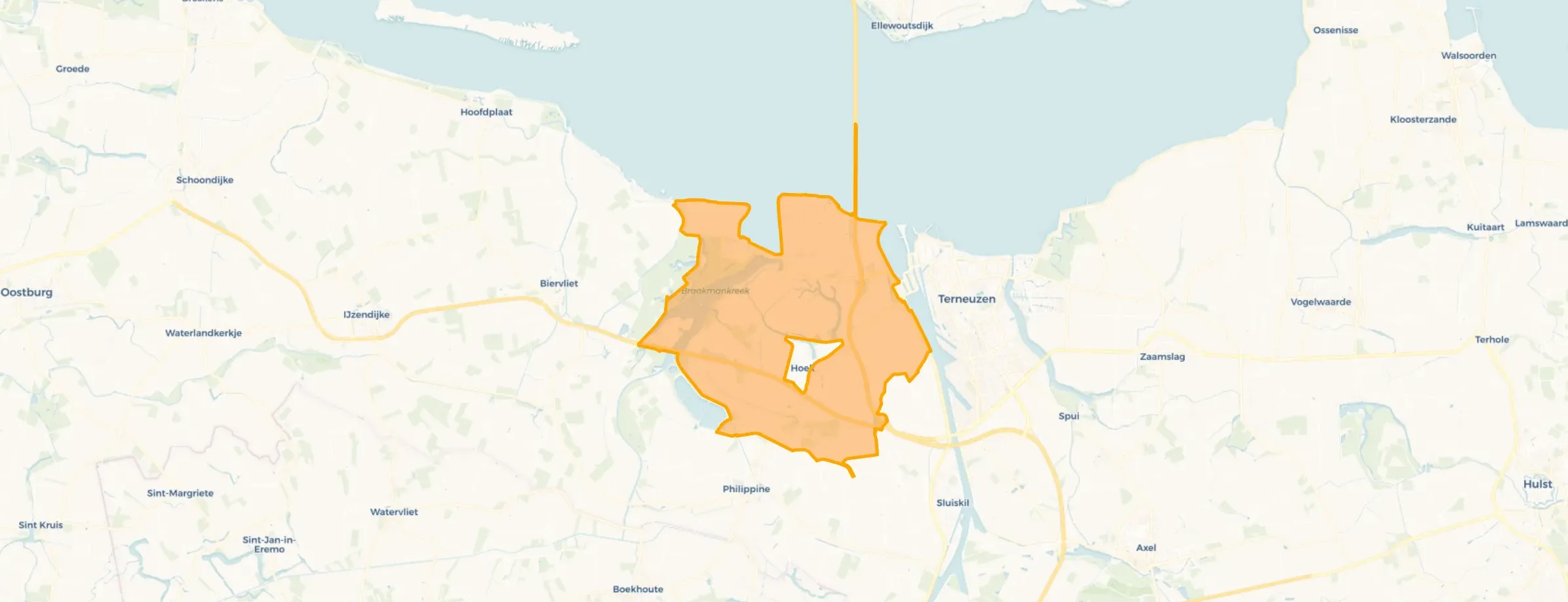 Buitengebied Hoek in Terneuzen
