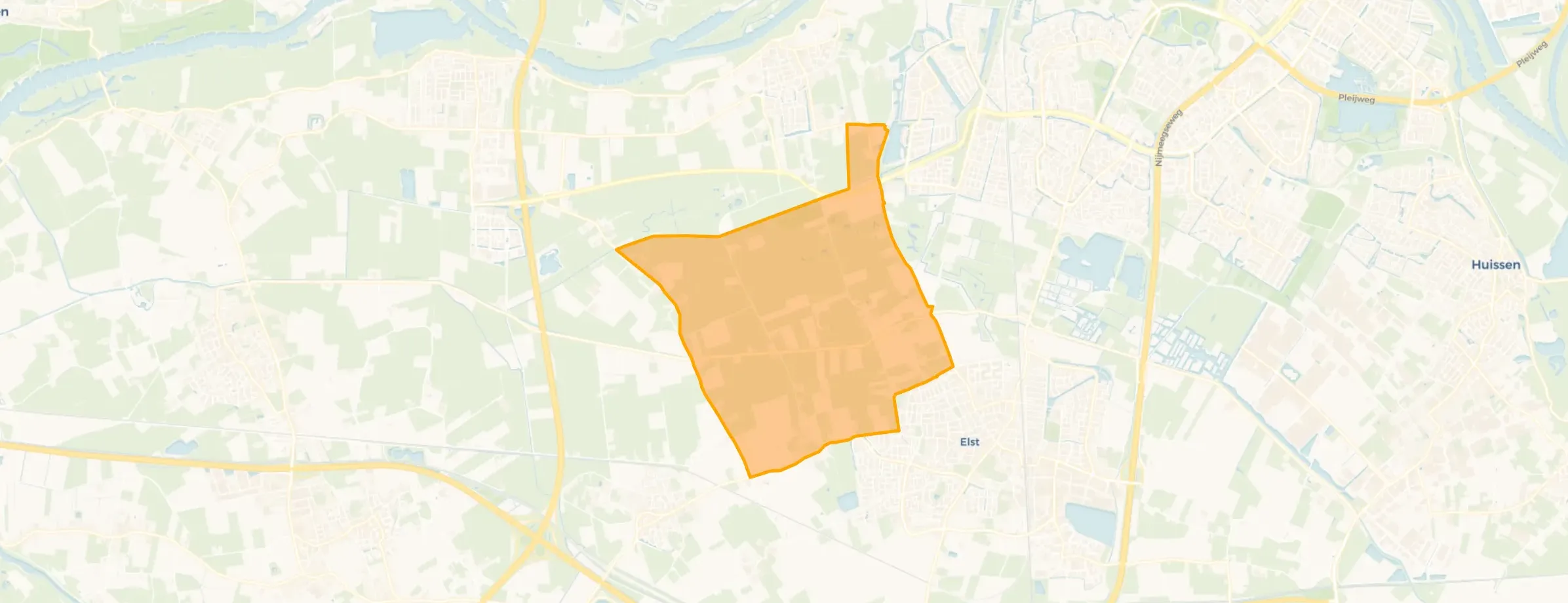 Kaart van Buitengebied Hollanderbroek