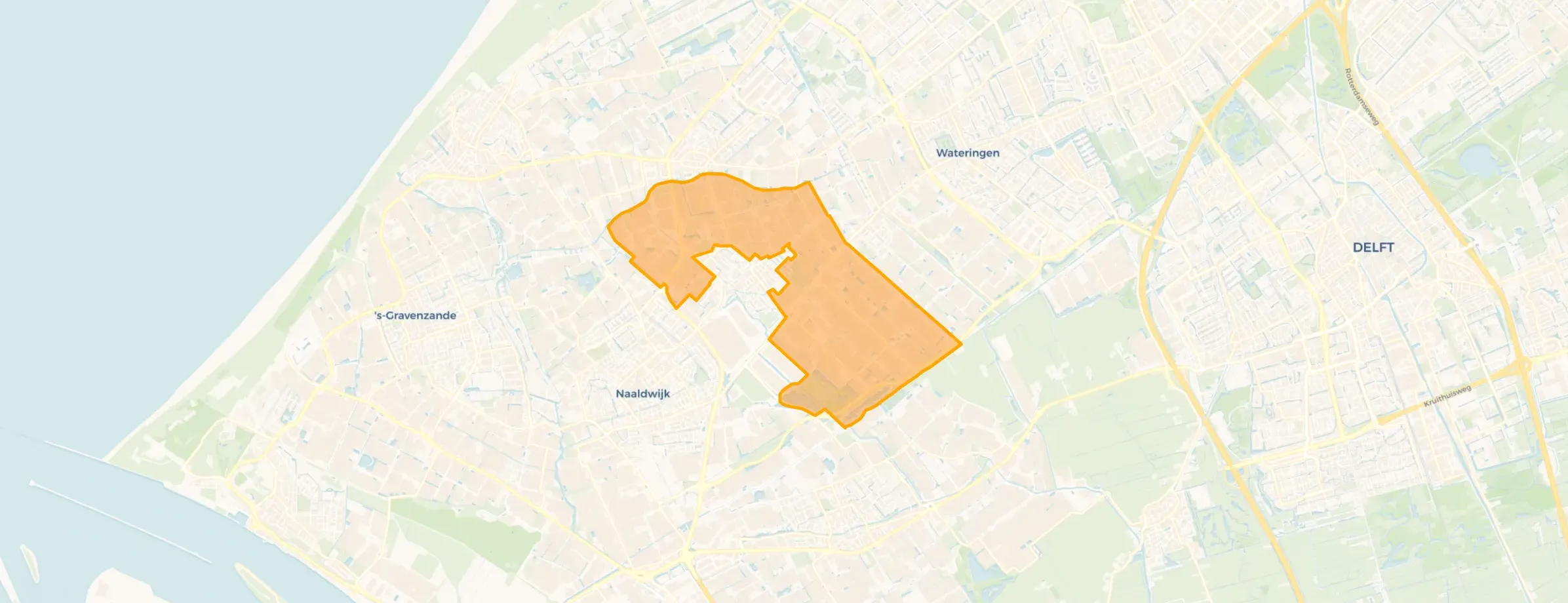 Kaart van Buitengebied Honselersdijk
