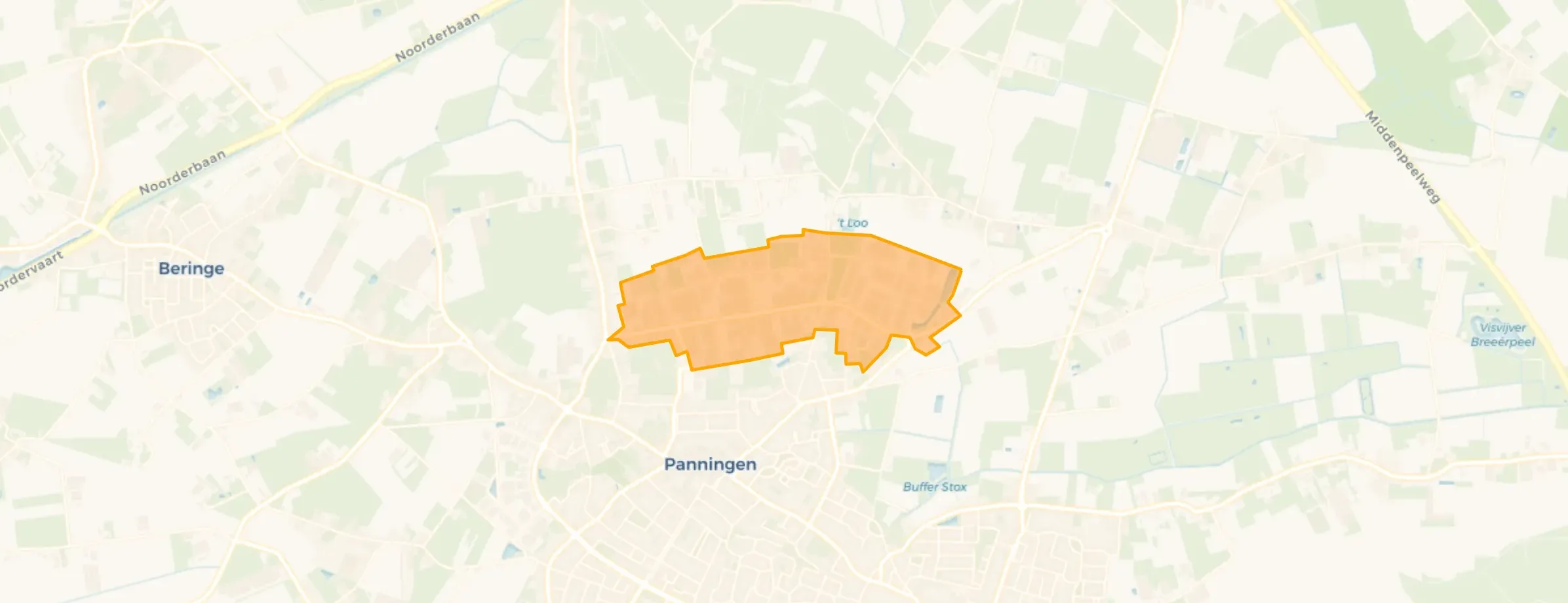 Kaart van Buitengebied Industrie Panningen