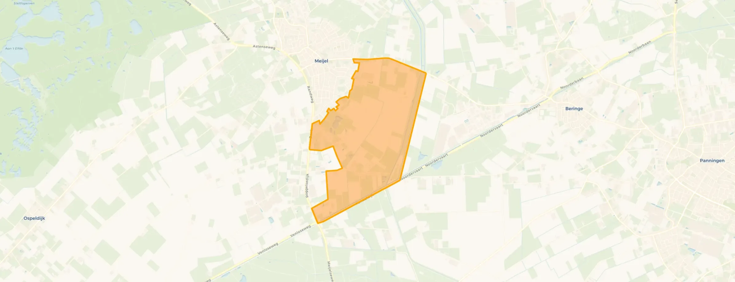 Kaart van Buitengebied Katsberg-Polder