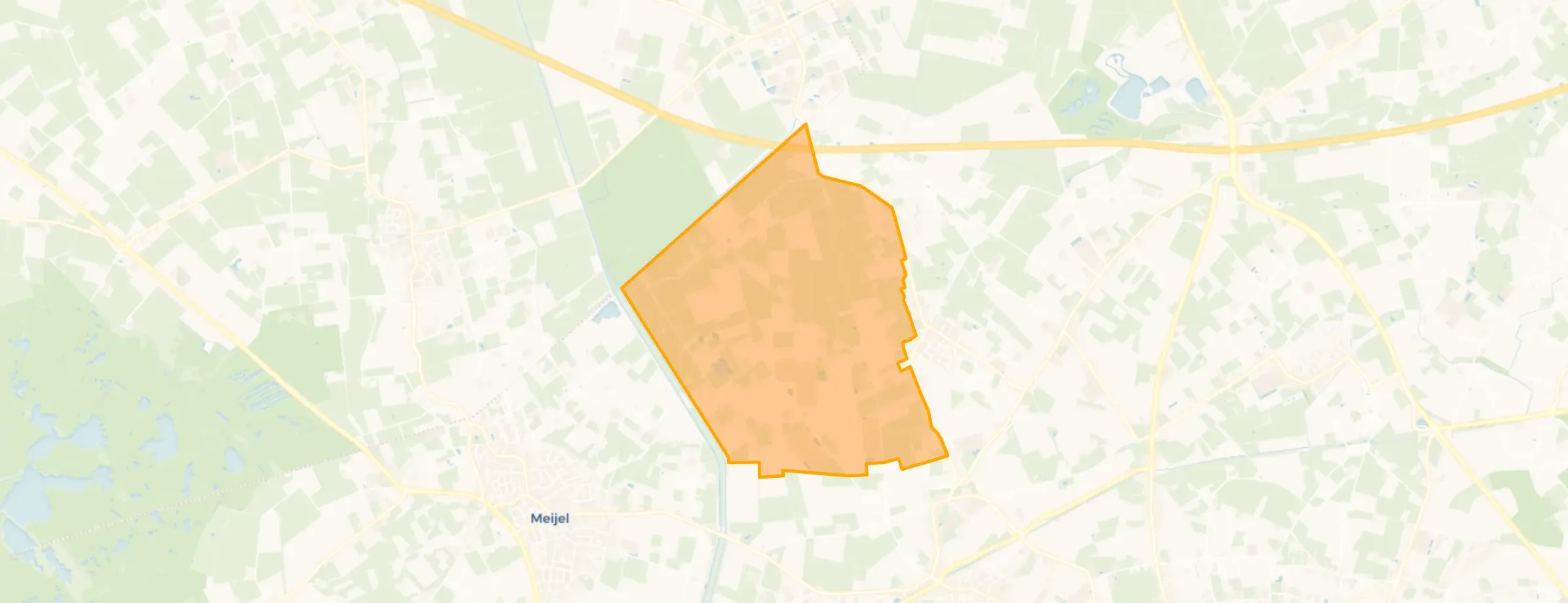 Kaart van Buitengebied Kievitsheide