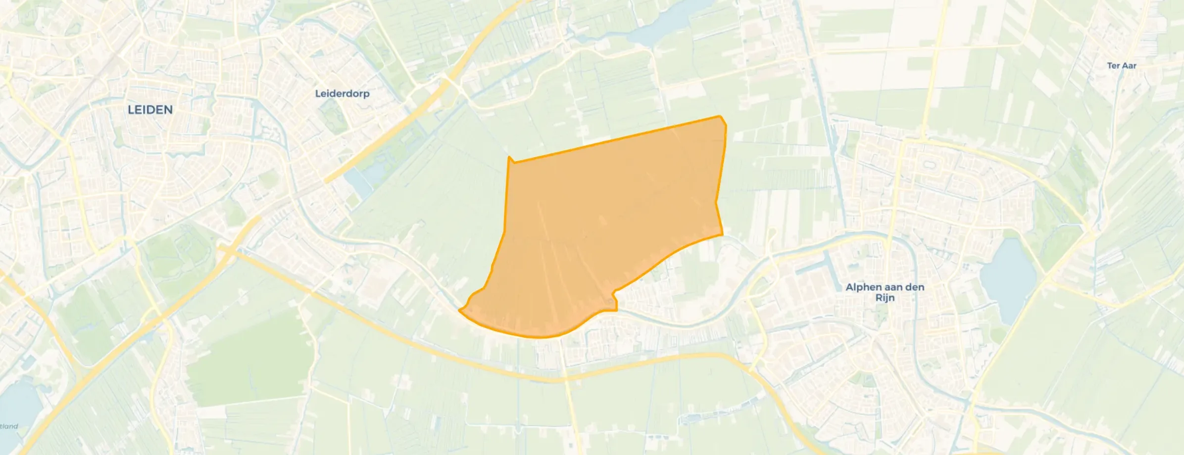 Kaart van Buitengebied Koudekerk aan den Rijn