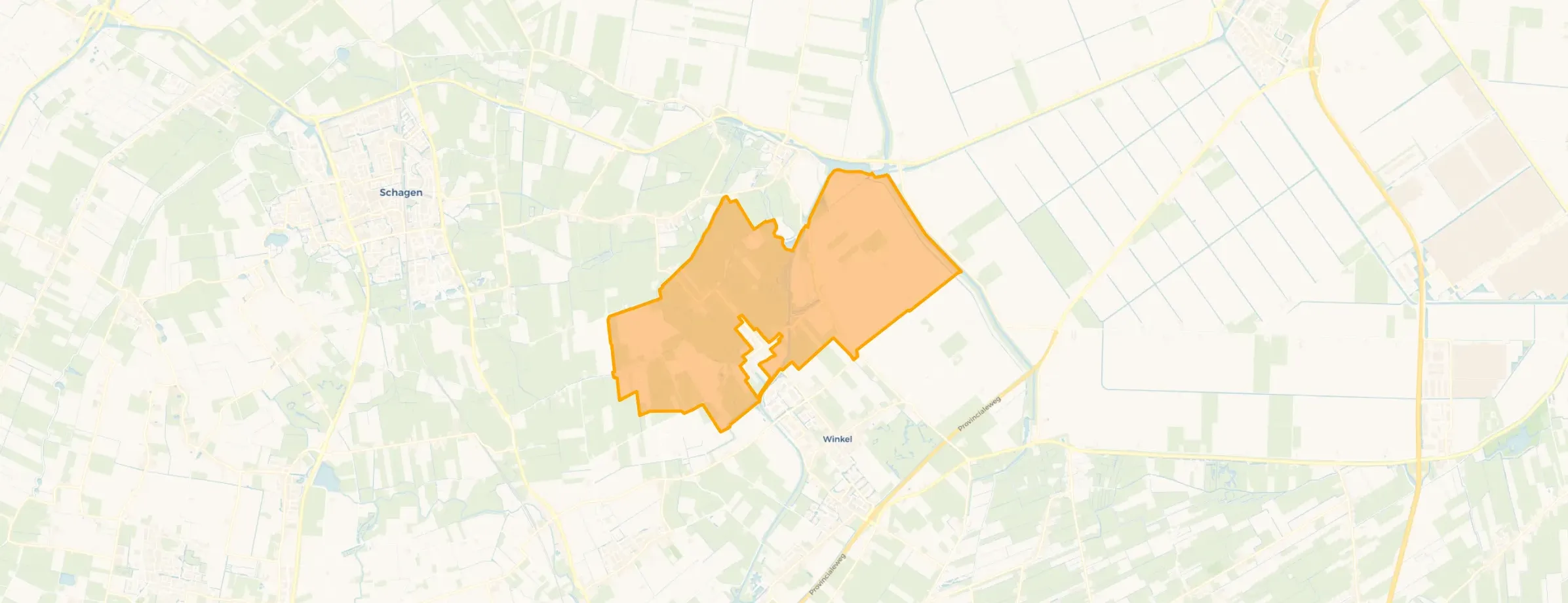 Kaart van Buitengebied Lutjewinkel