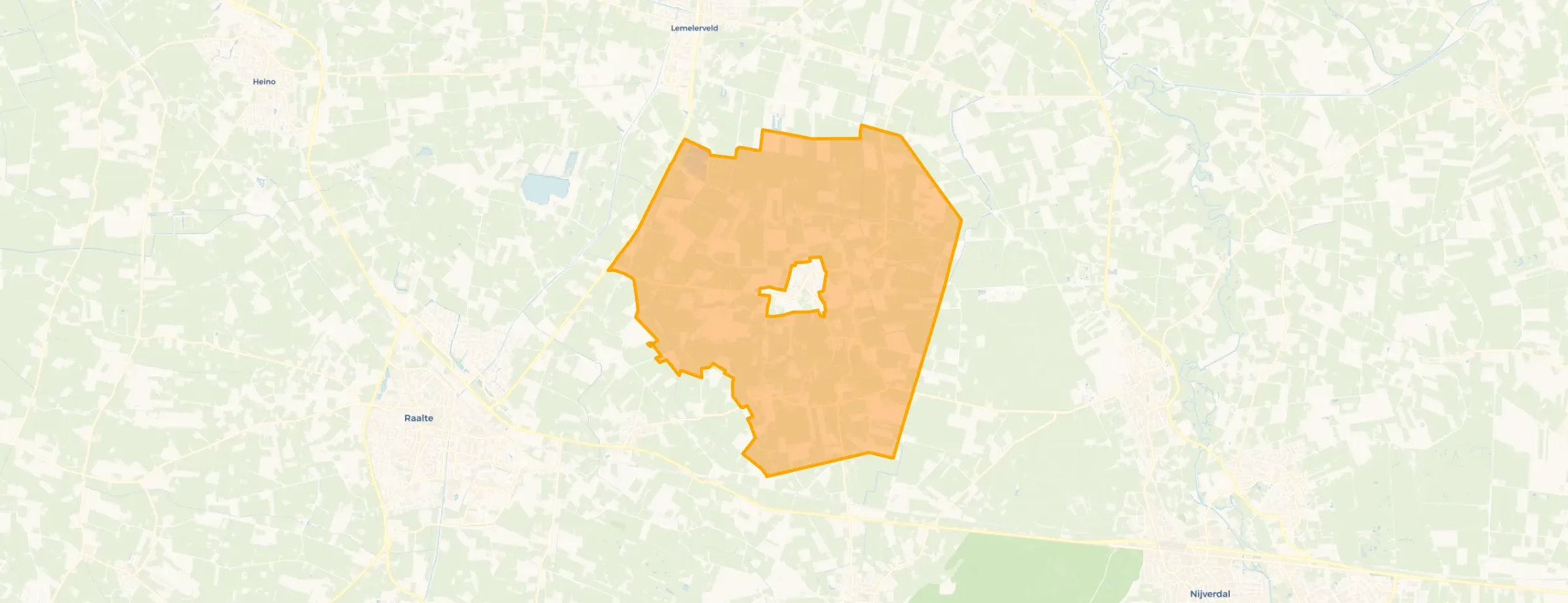 Kaart van Buitengebied Luttenberg