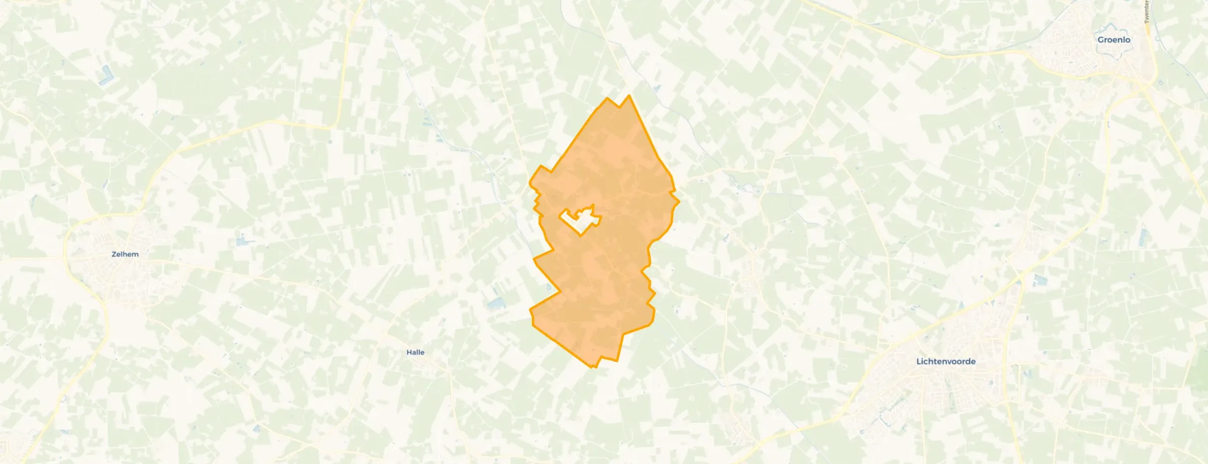 Kaart van Buitengebied Marienvelde