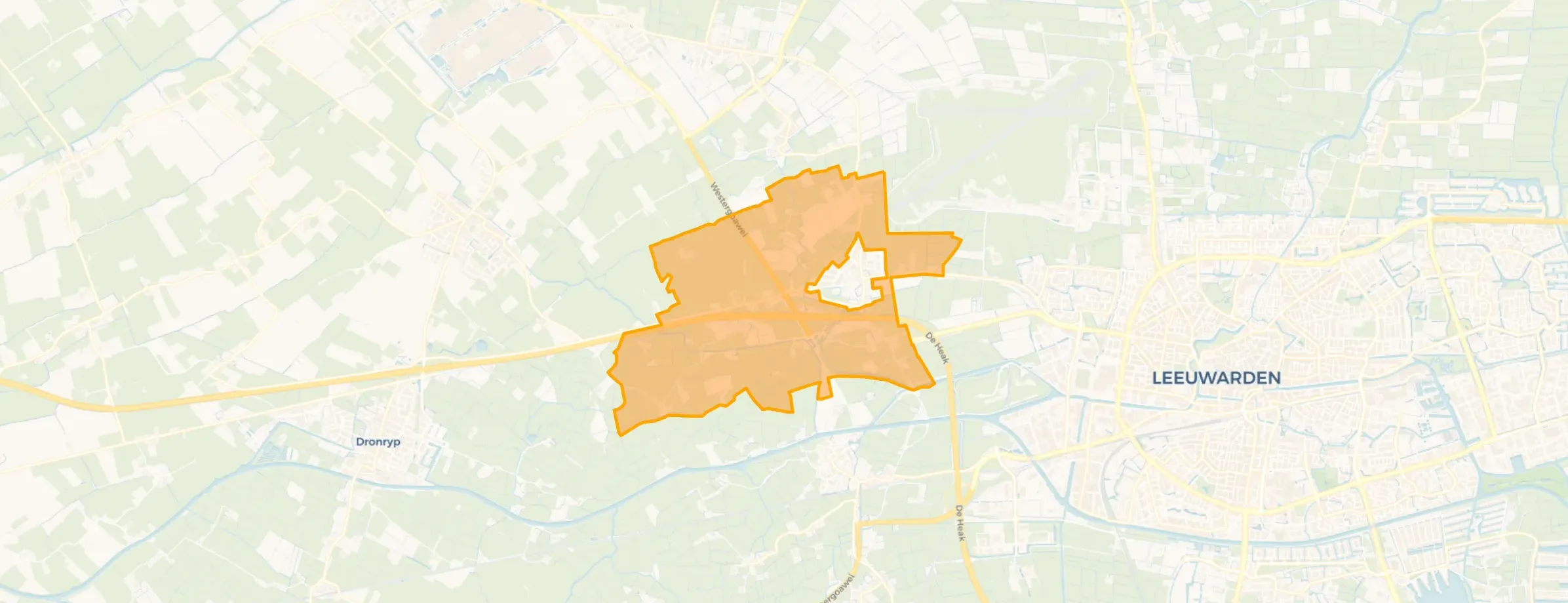 Kaart van Buitengebied Marsum