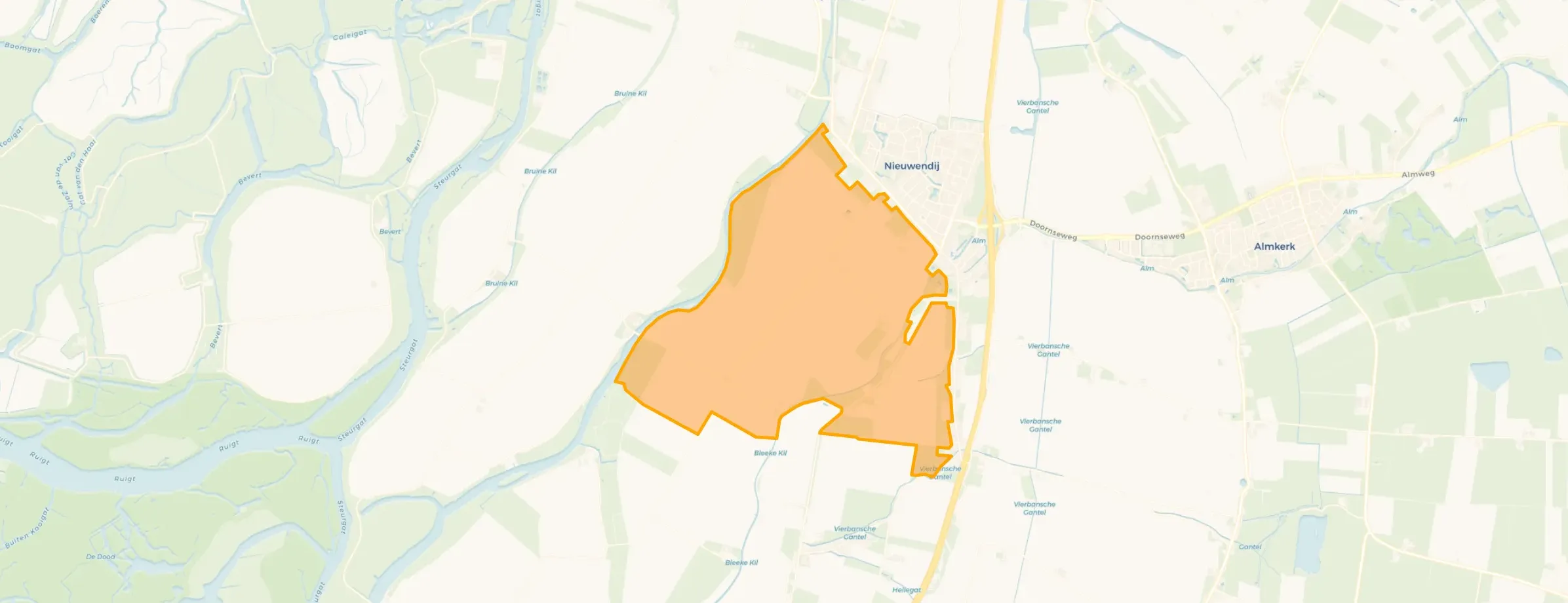 Buitengebied Nieuwendijk zuid