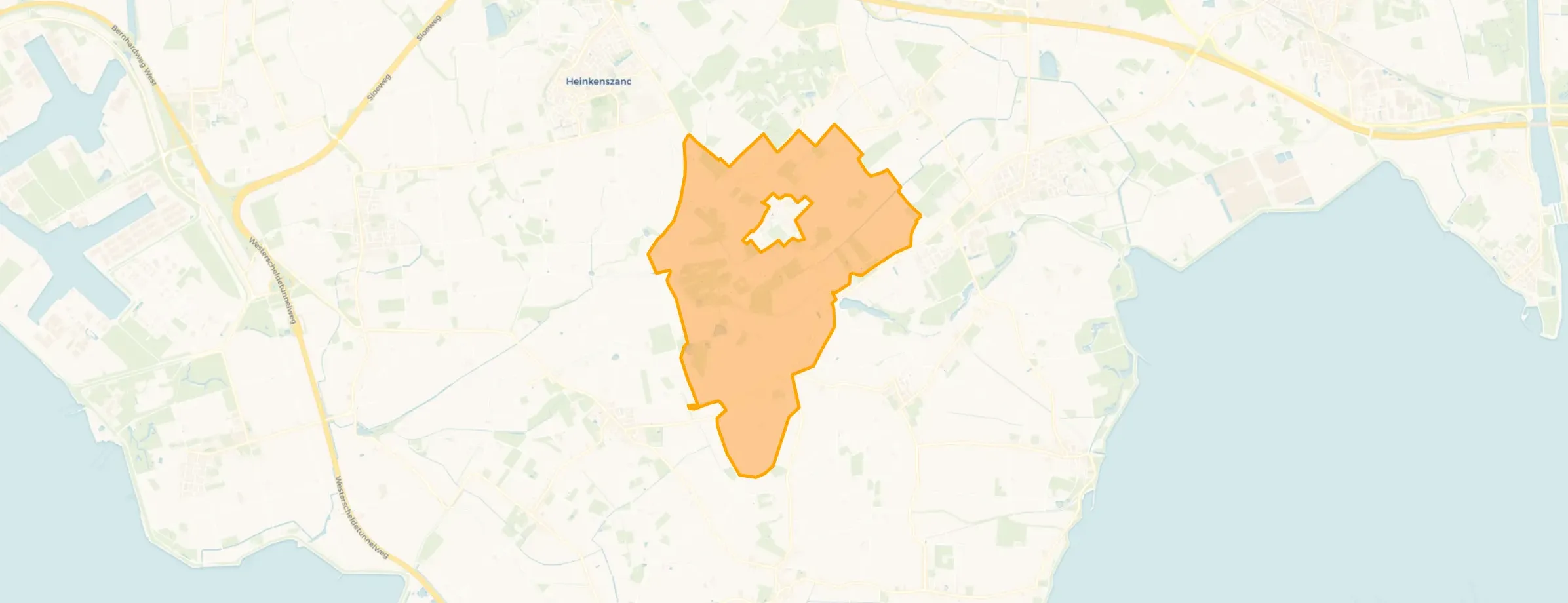 Kaart van Buitengebied Nisse