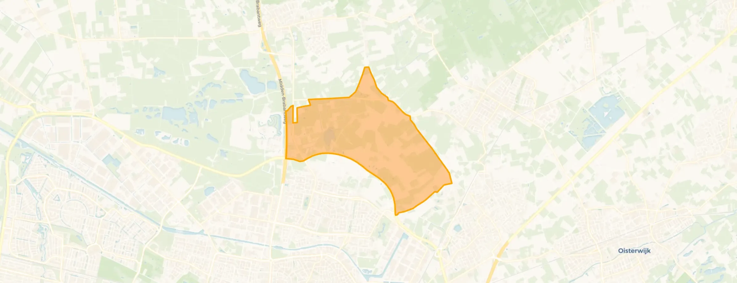 Kaart van Buitengebied Noord-Oost