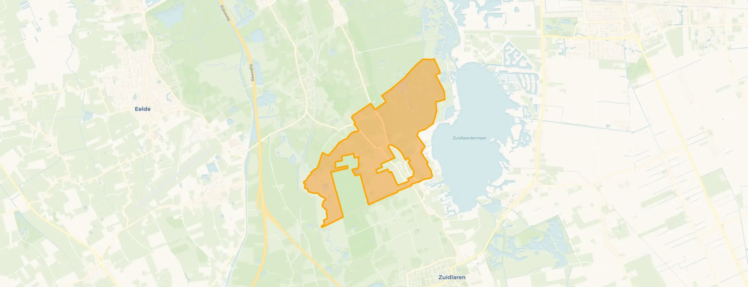 Kaart van Buitengebied Noordlaren