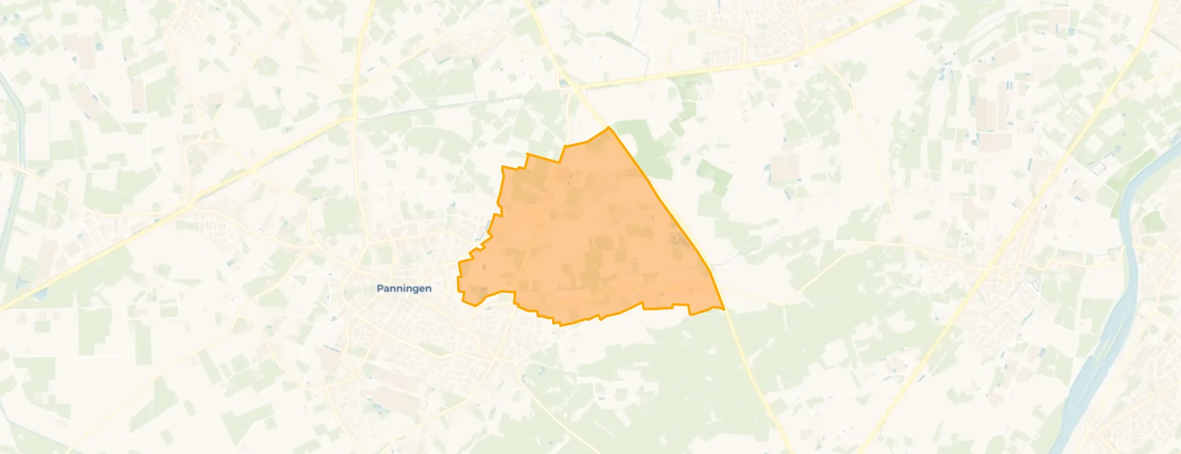 Kaart van Buitengebied Onder-Eindt-Zandberg