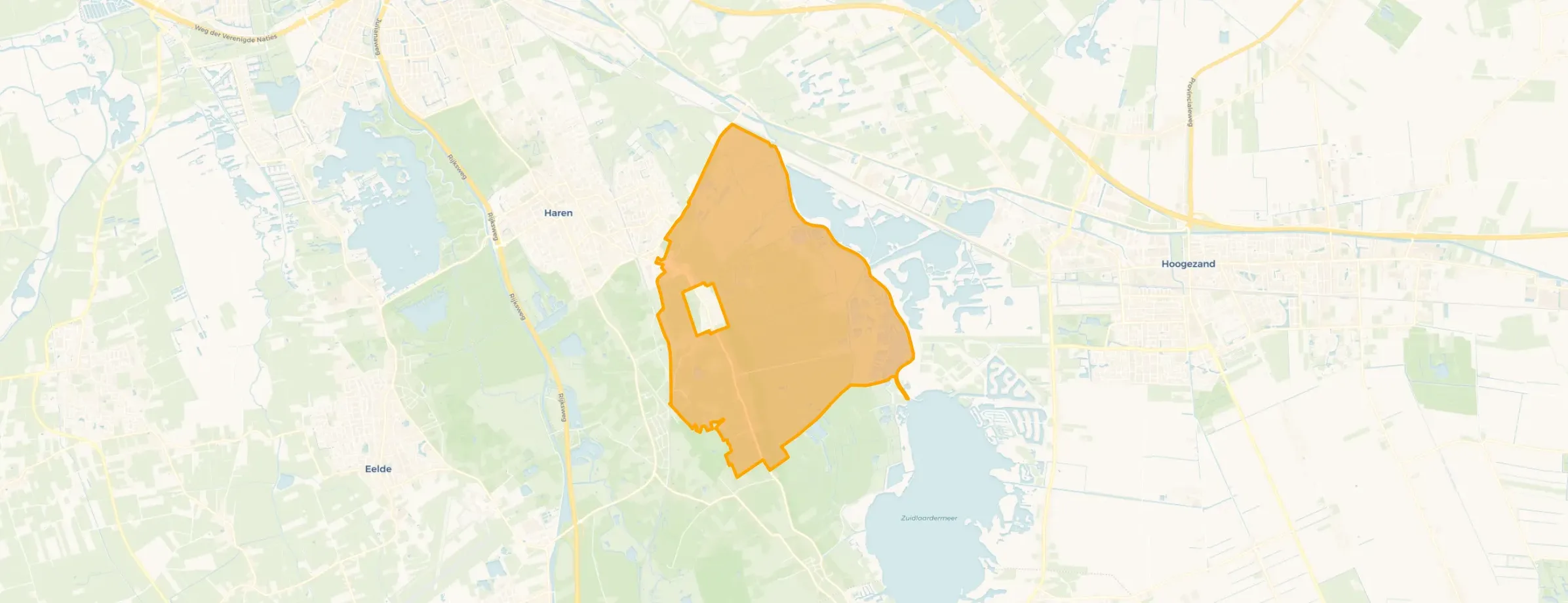 Kaart van Buitengebied Onnen