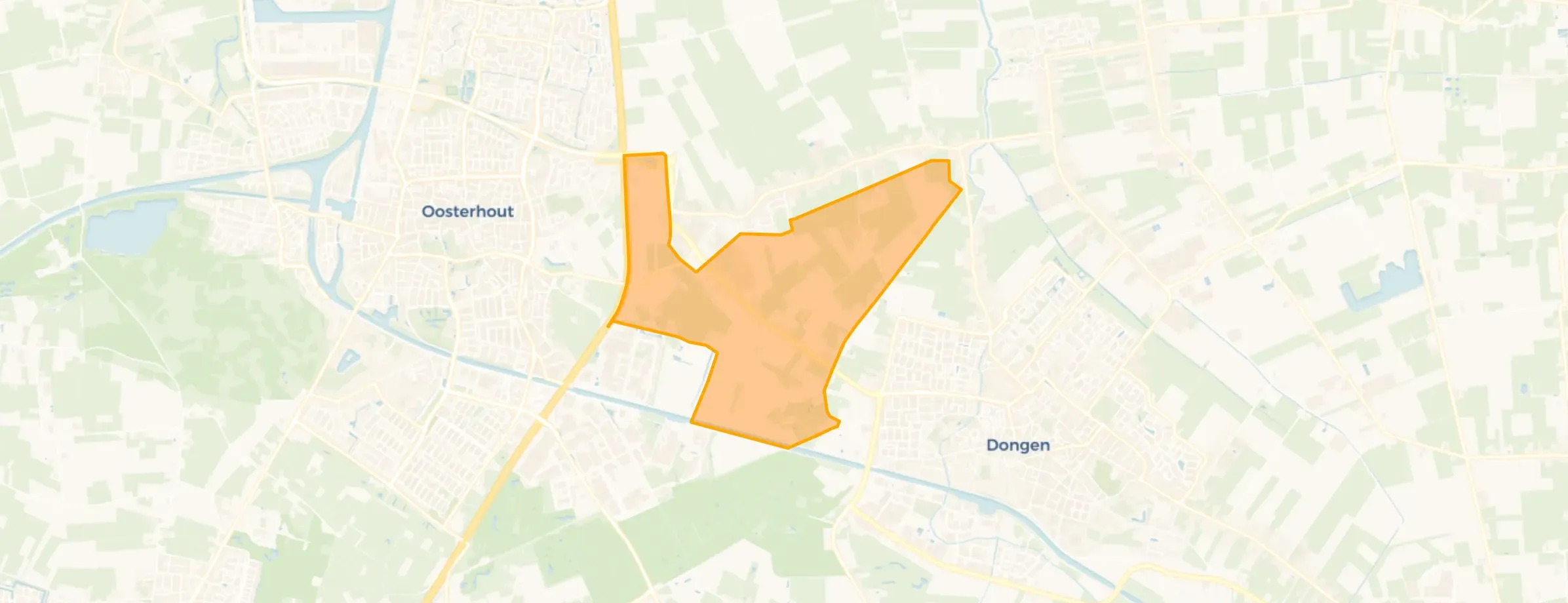 Kaart van Buitengebied-Oosteind-Zuid