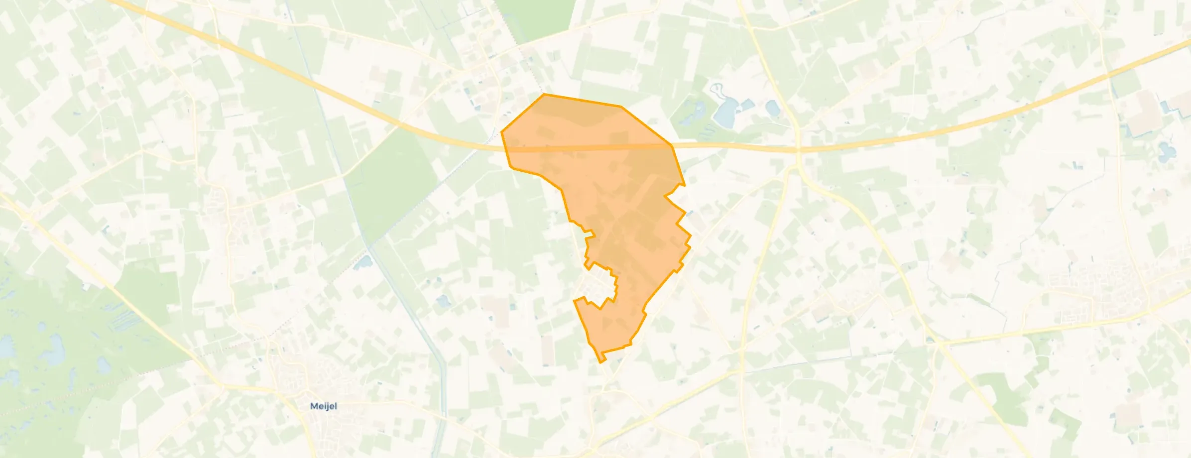 Kaart van Buitengebied Op den Houwenberg