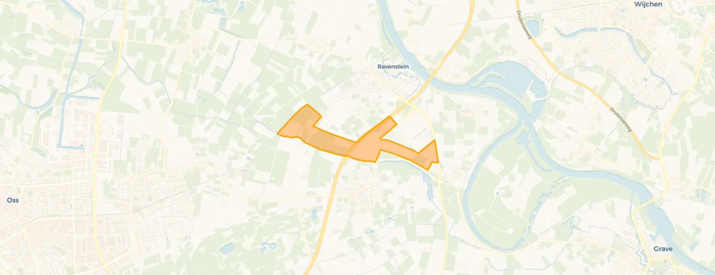Buitengebied Ravenstein en Huisseling
